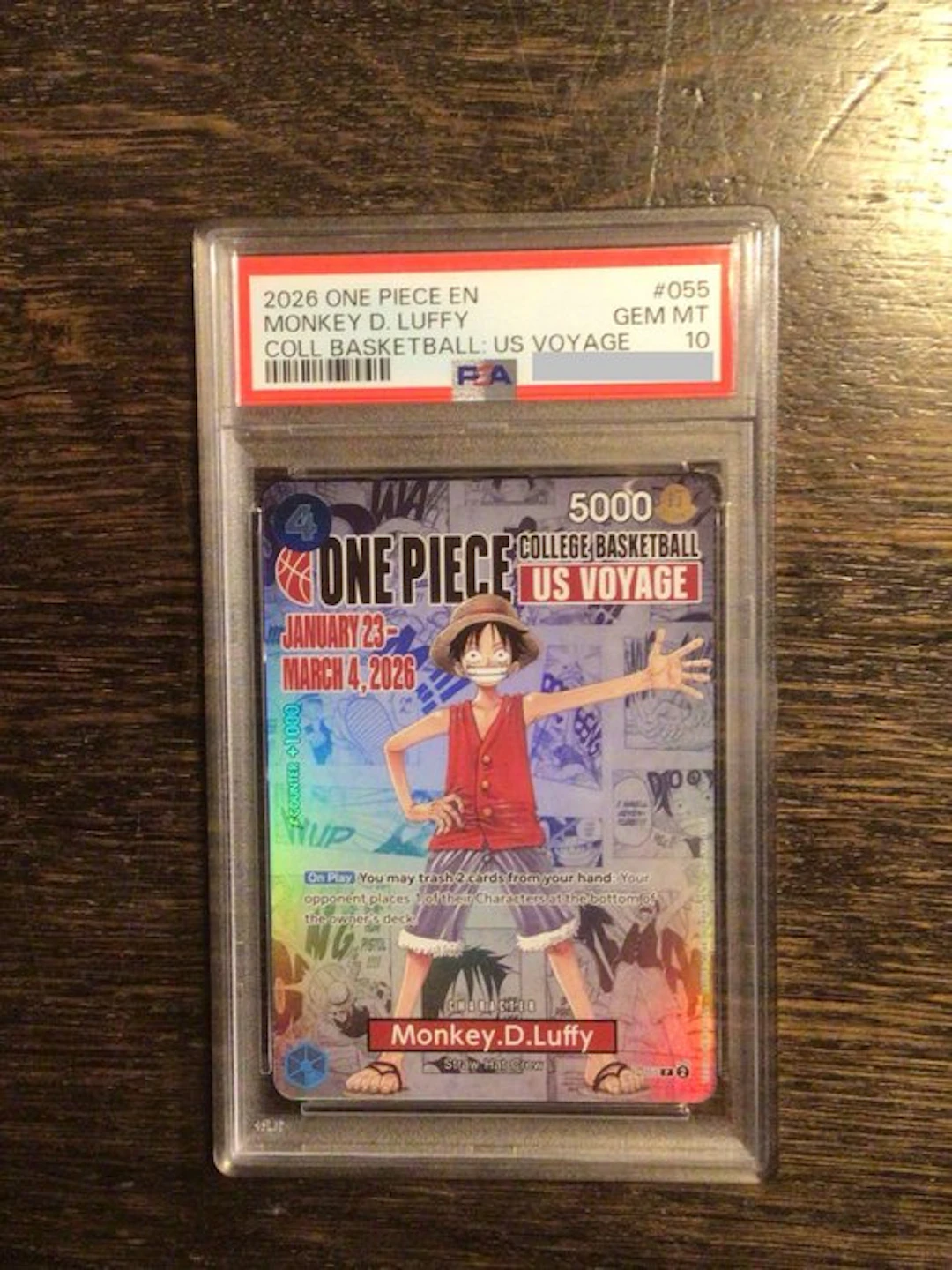 Bandai - 1 Graded card - One Piece P-055 - PSA 10