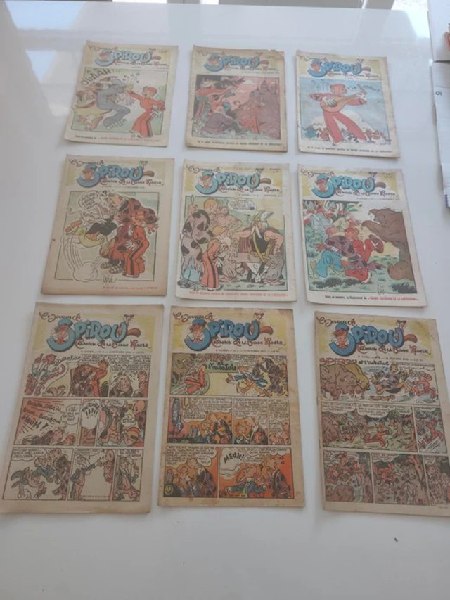 Spirou (magazine) - 19 Magazines - First edition - 1943/1944