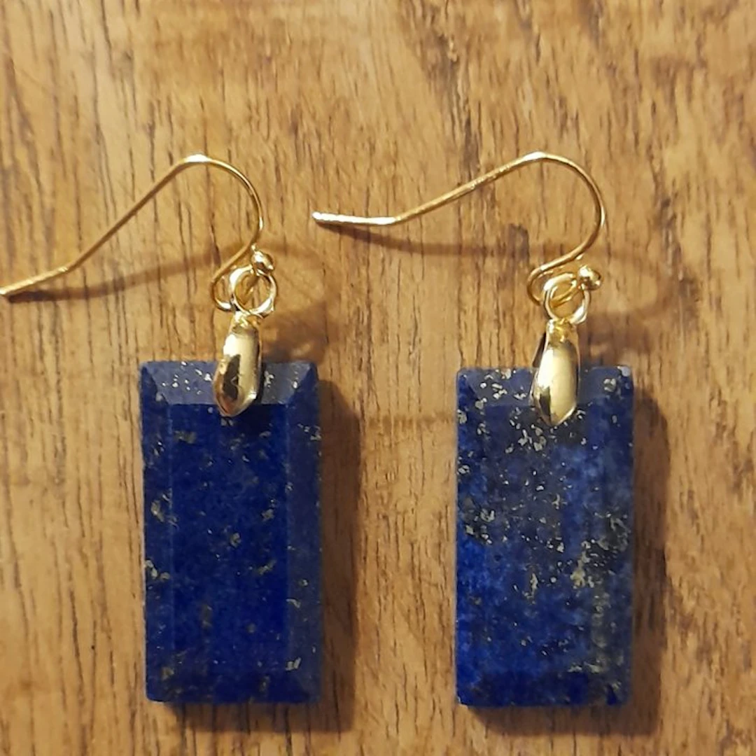 Lapis lazuli - Natural lapis lazuli - Earrings - Beautiful earrings