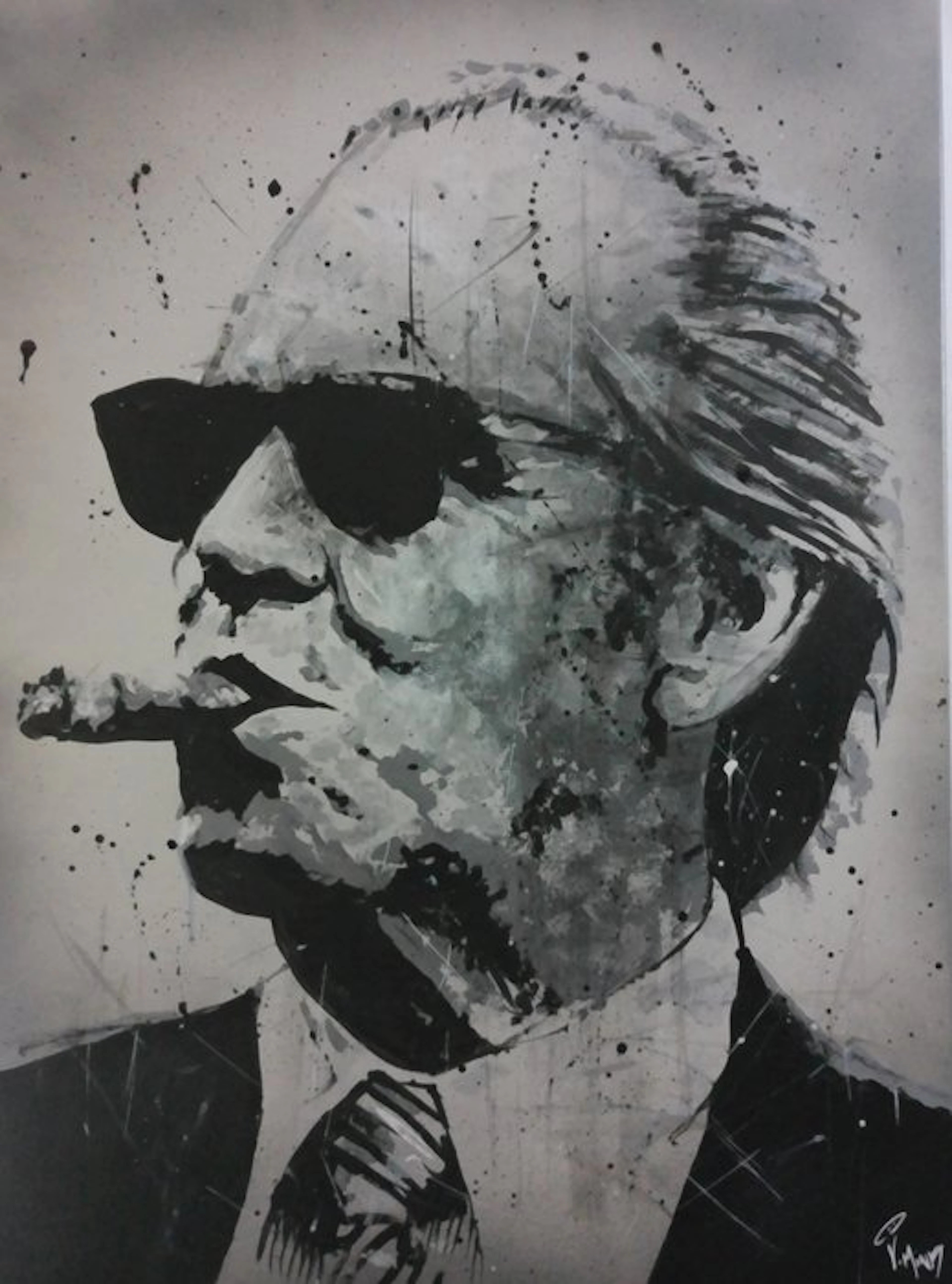 Jack Nicholson - painting - handpainted and signed - by...