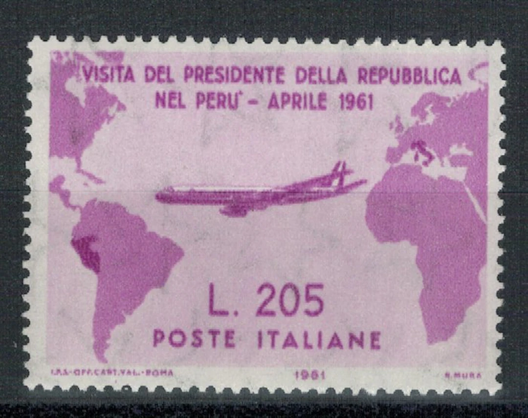 Italy 1961 - Gronchi rosa (921) well centered, intact. - Sassone 2024