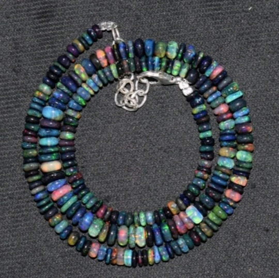 Opal AAA Natural Mineral Multicolor Necklace- 9 g - (1)
