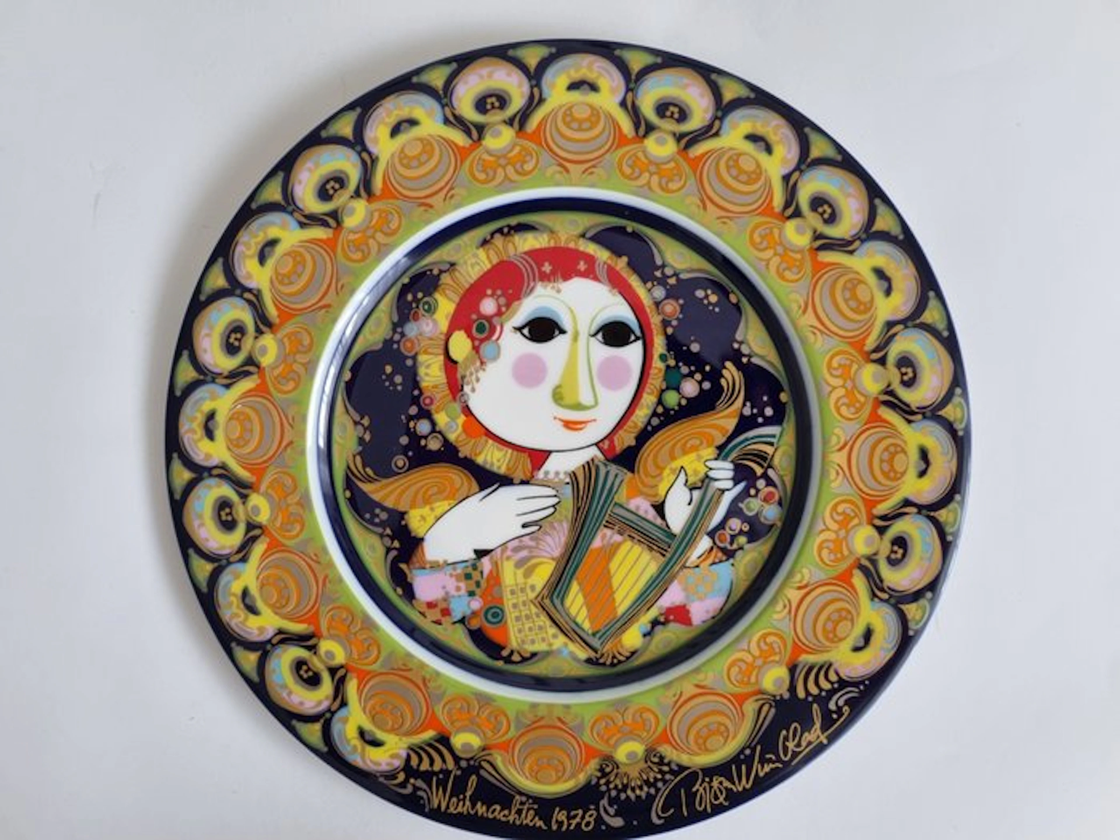 Rosenthal - Bjørn Wiinblad - Plate (5) - Porcelain - Christmas plates from 1978