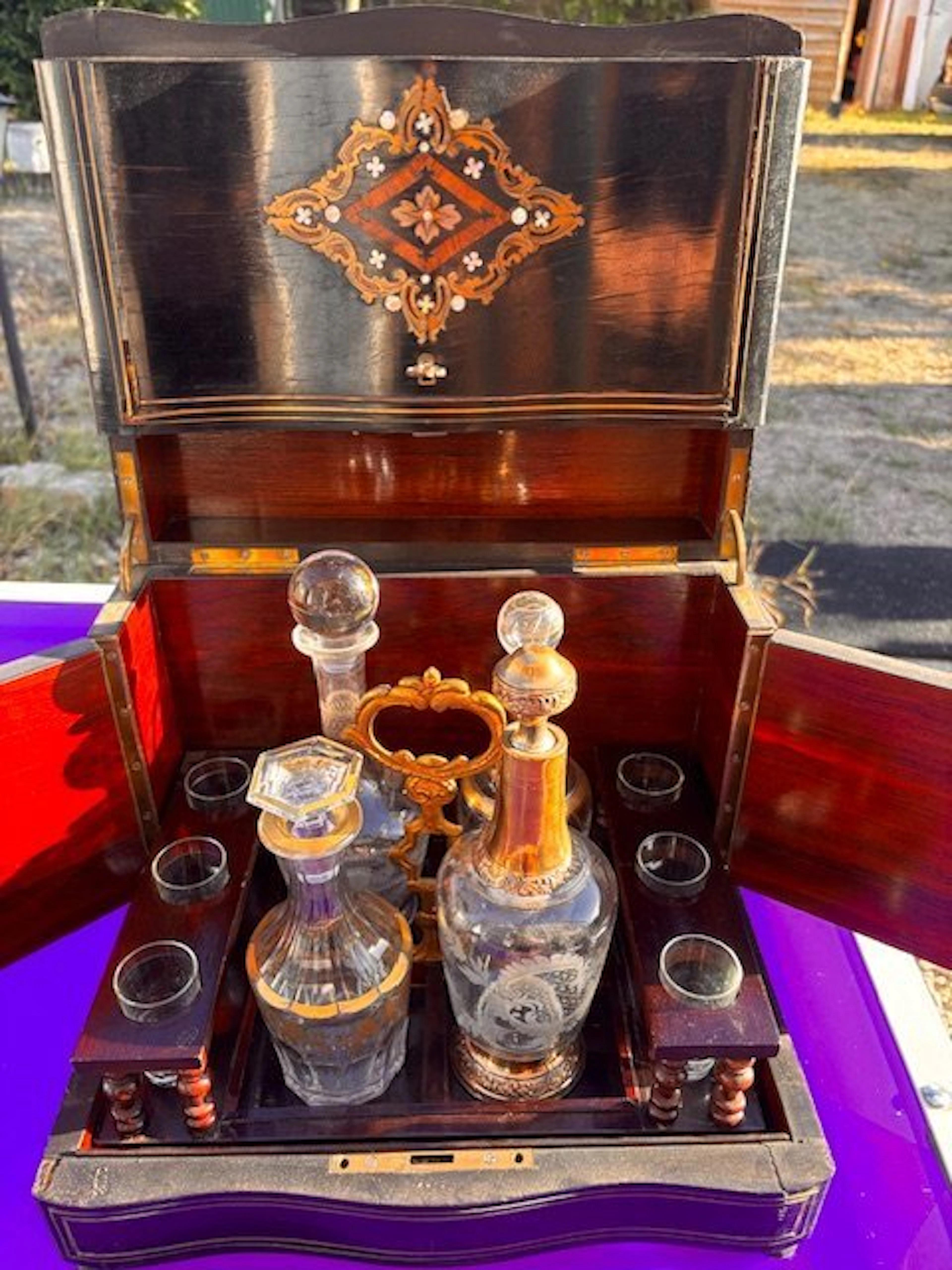 Napoleon III - Liquor cabinet - Wood