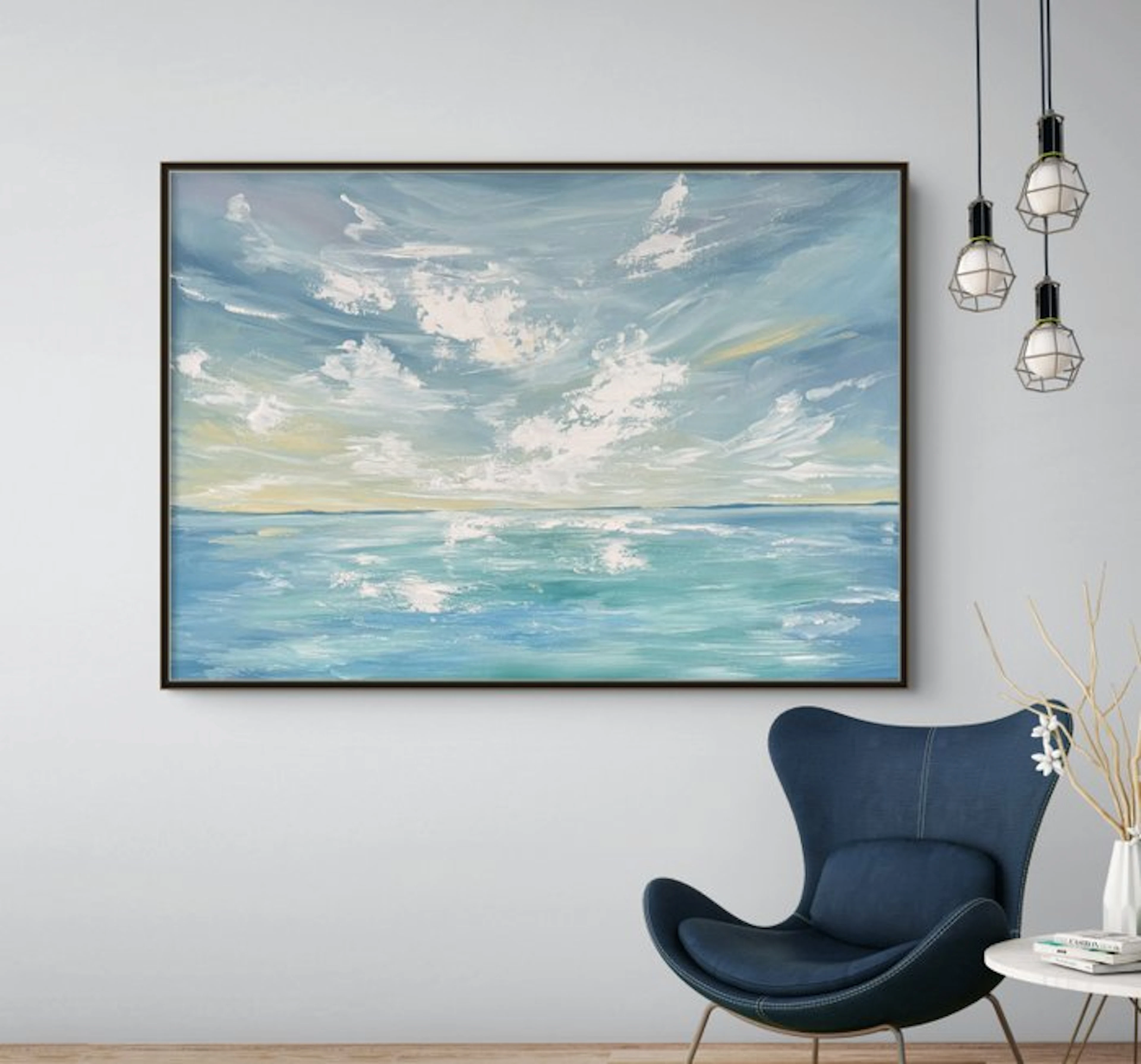Irina Morisch - Ocean light Nr.2 -XXL original seascape artwork on linen-