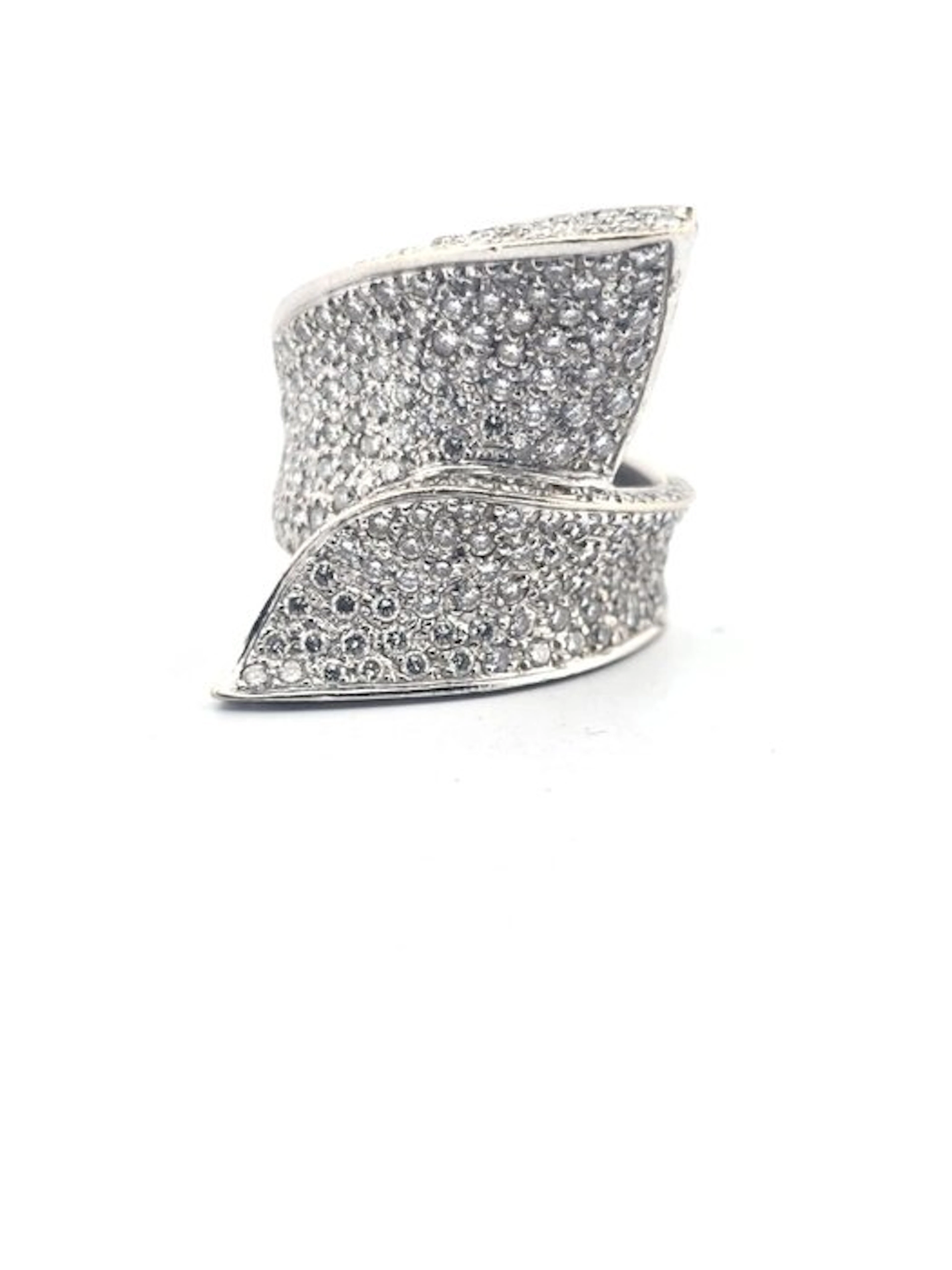 Ring - 18 kt. White gold - 2.80ct. tw. Diamond (Natural)