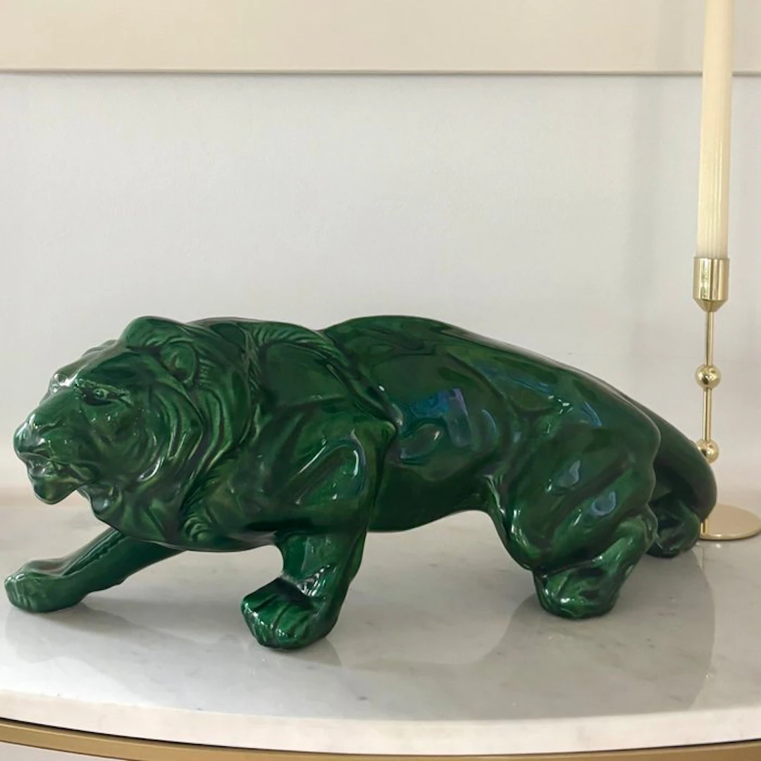 Sculpture, Lion - Vallauris - 46 cm - Earthenware - 1940