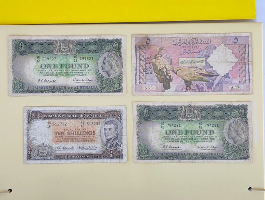 Australia, Algeria. - 4 Banknotes - Various Dates (No reserve price)
