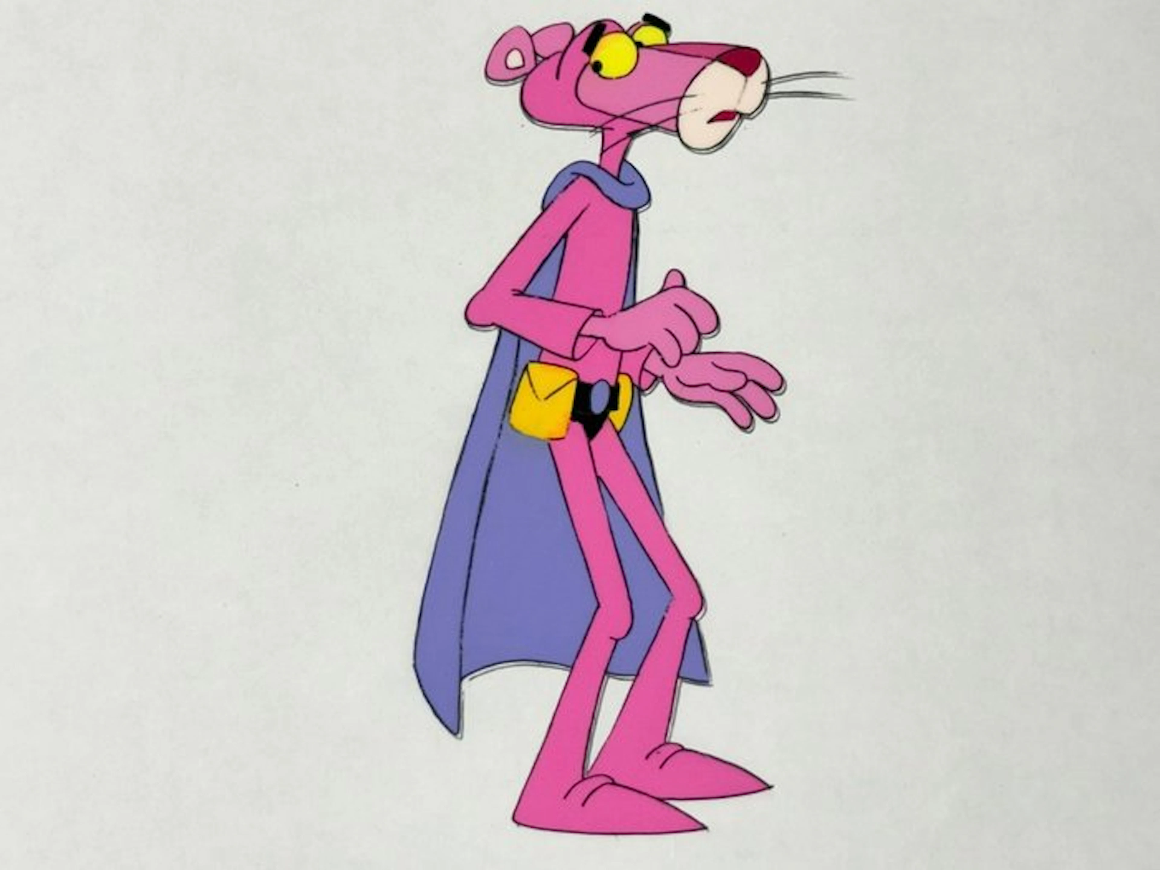 Friz Freleng - Original animation cel and drawing of Pink...
