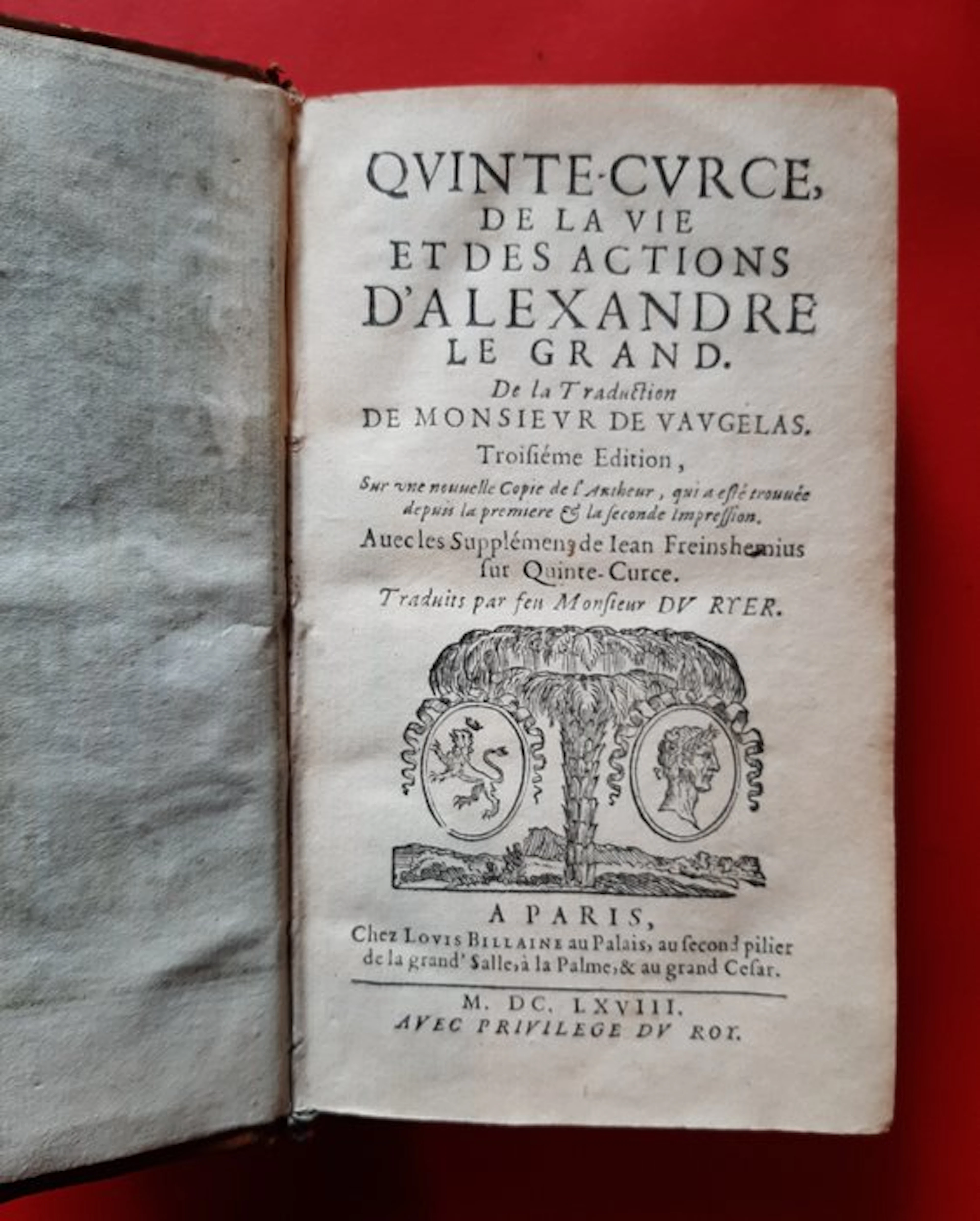 Quintus Curtius; traduiert von Du Ryer - Quinte-Curce