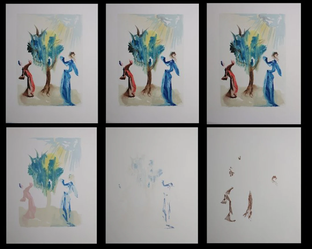 Salvador Dali (1904-1989) - PURGATOIRE 24 : L'arbre du...