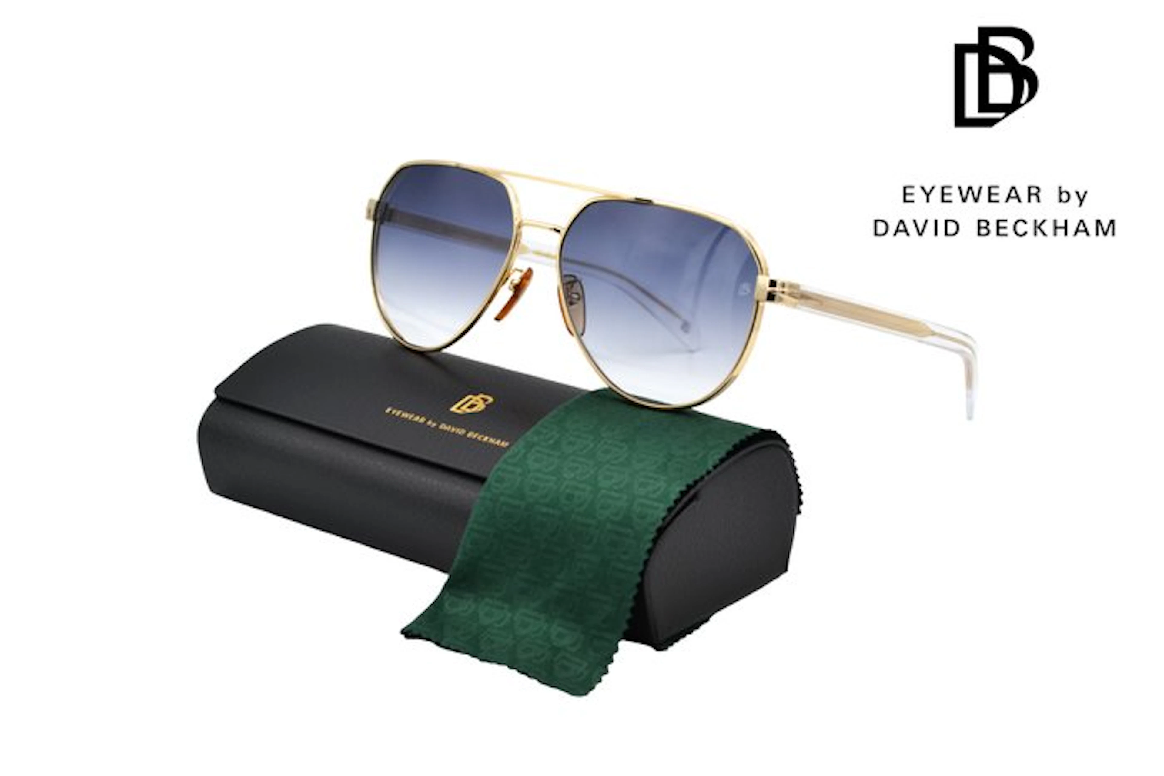 Other brand - DAVID BECKHAM Eyewear DB1121 - Aviator Gold...