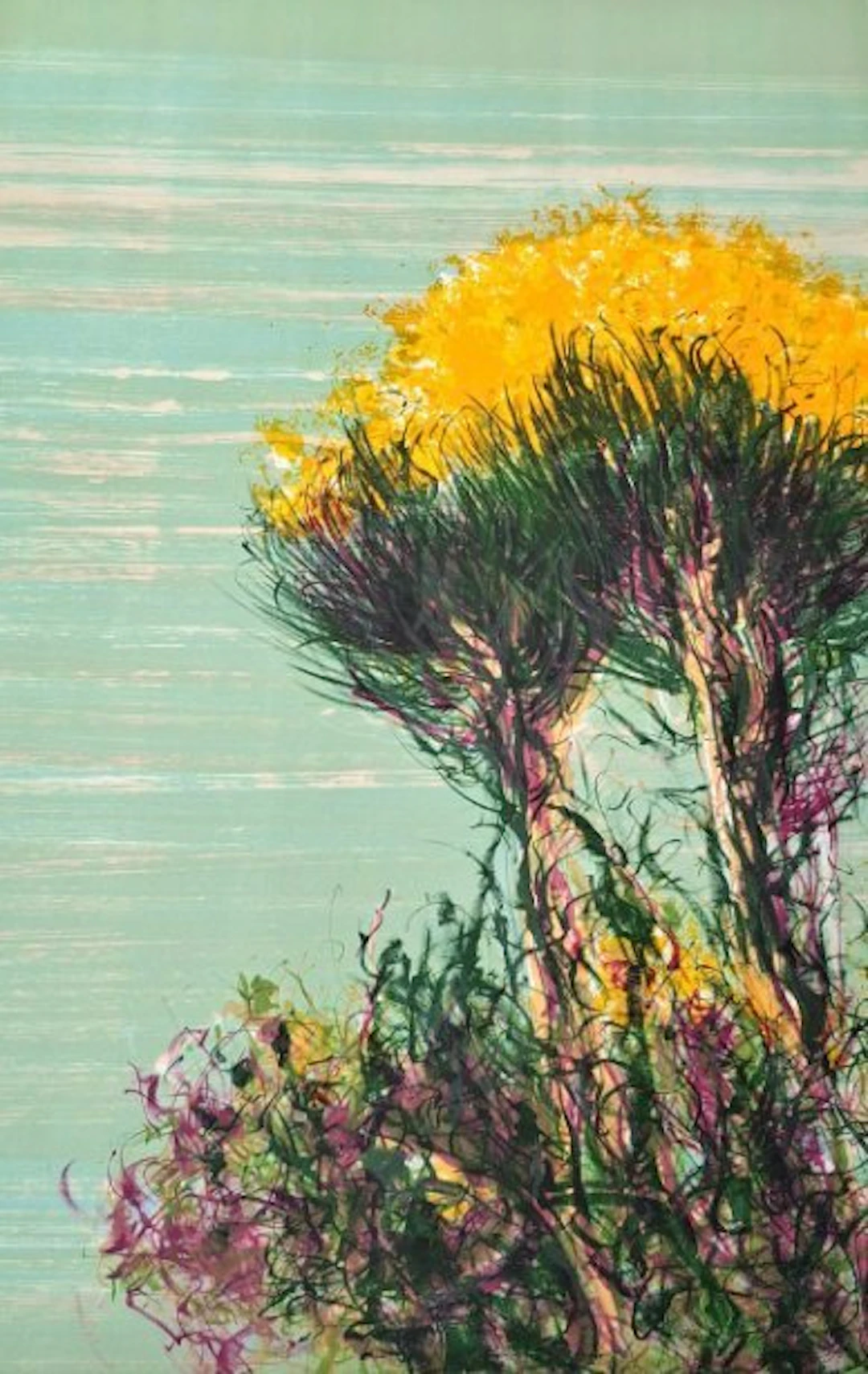 Giancarlo Cazzaniga (1930-2013) - Ginestre sul mare