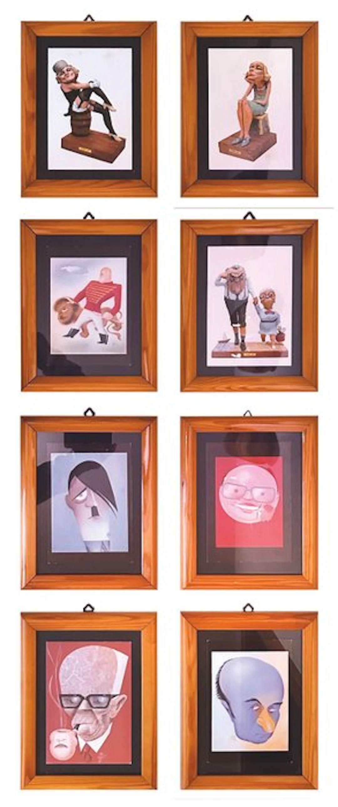 Wall decoration - 8 framed prints