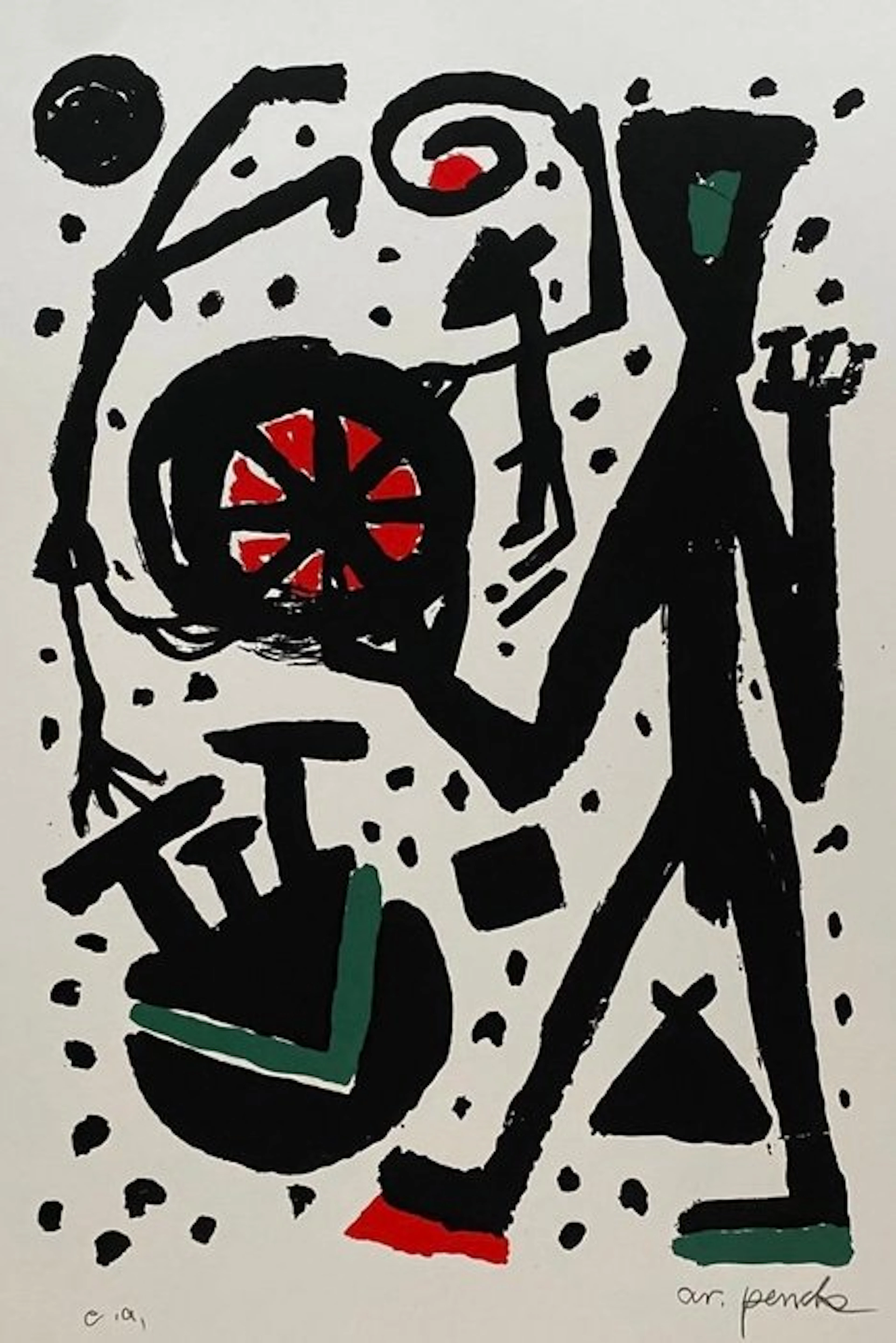A.R. Penck (1939–2017) - Mann mit Weltrad