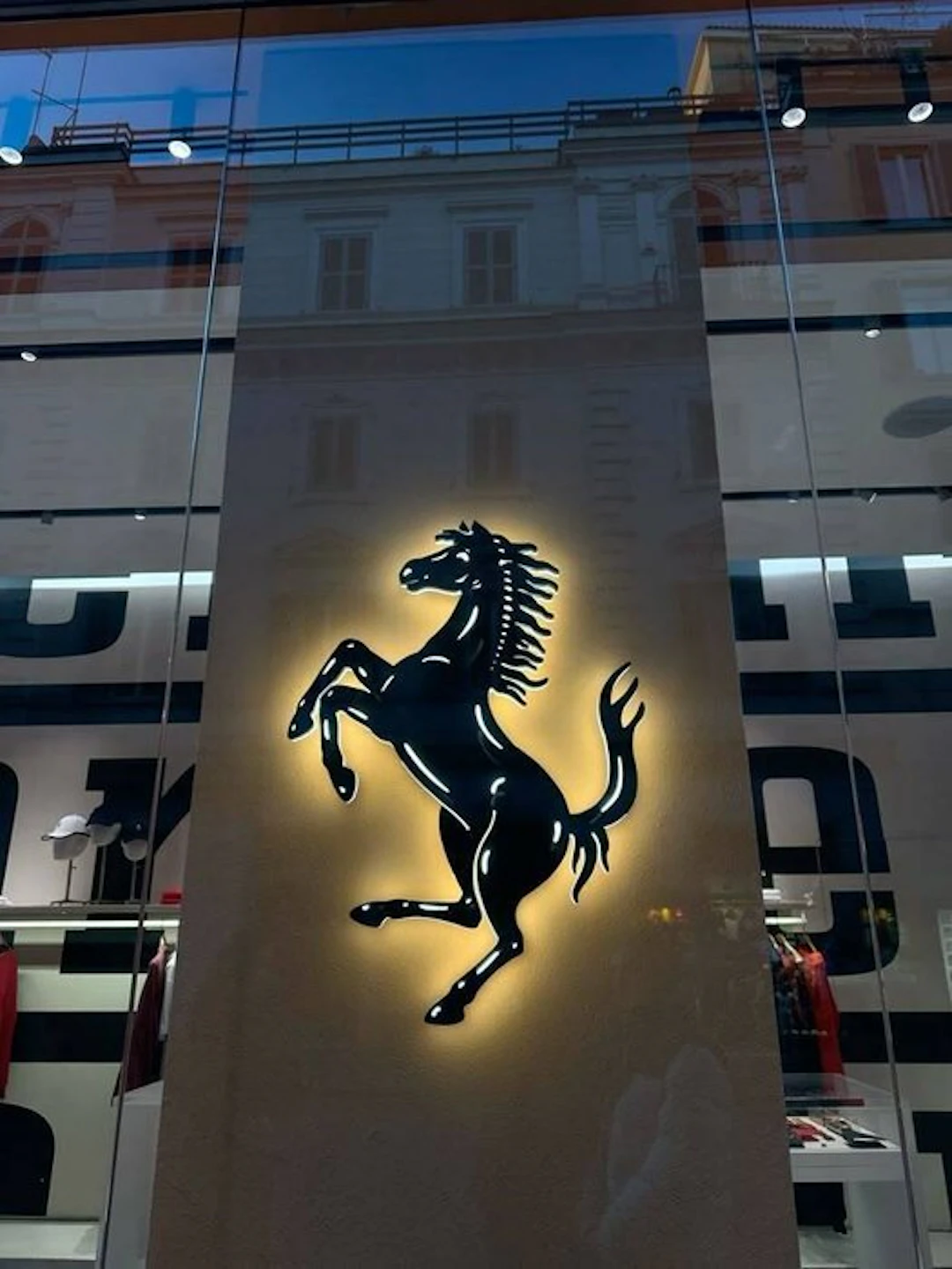 Sign - Ferrari - Logo mural Cavallino Rampante–Aluminium*–Qualité professionnelle