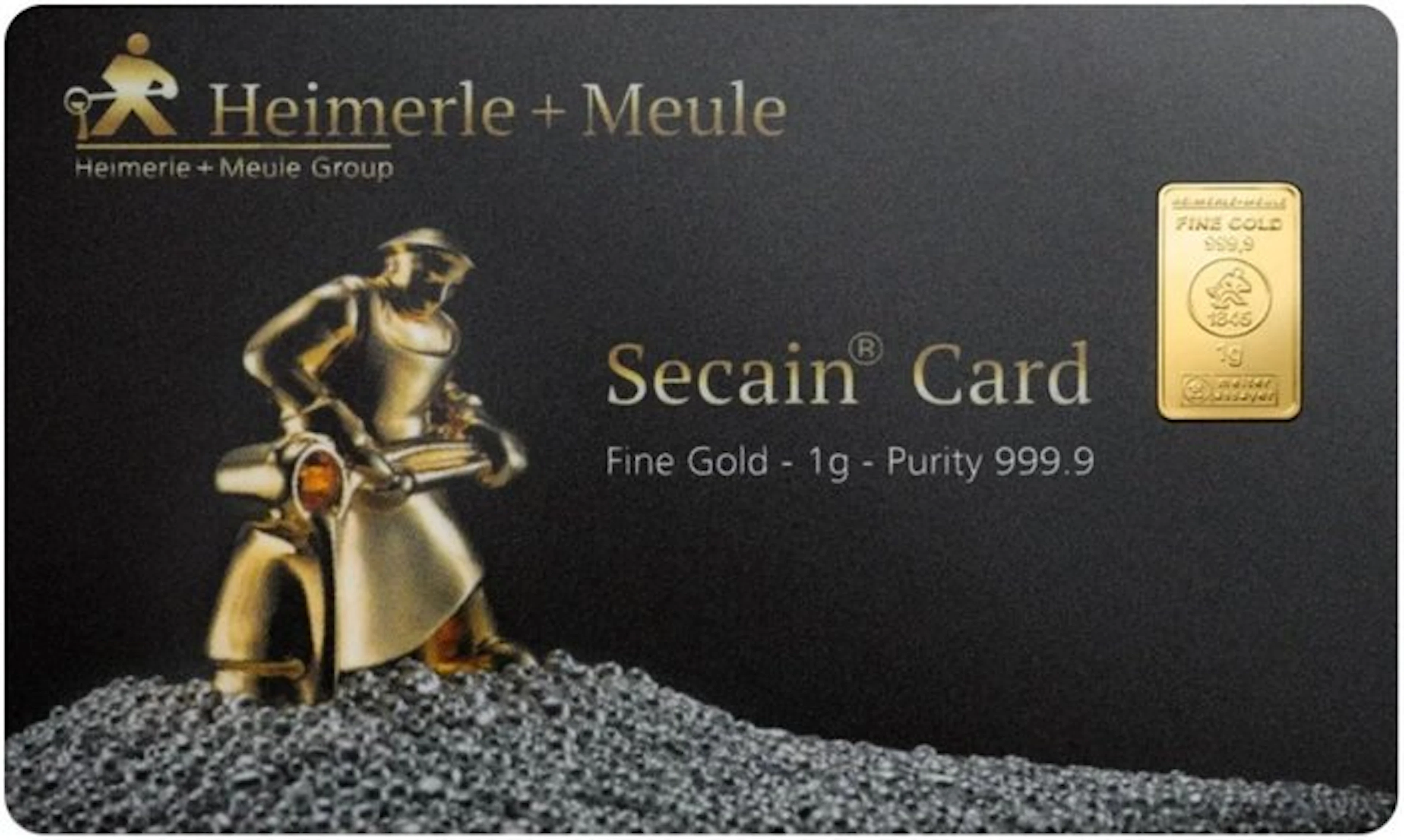 1 gram - Gold .999 - Heimerle + Meule