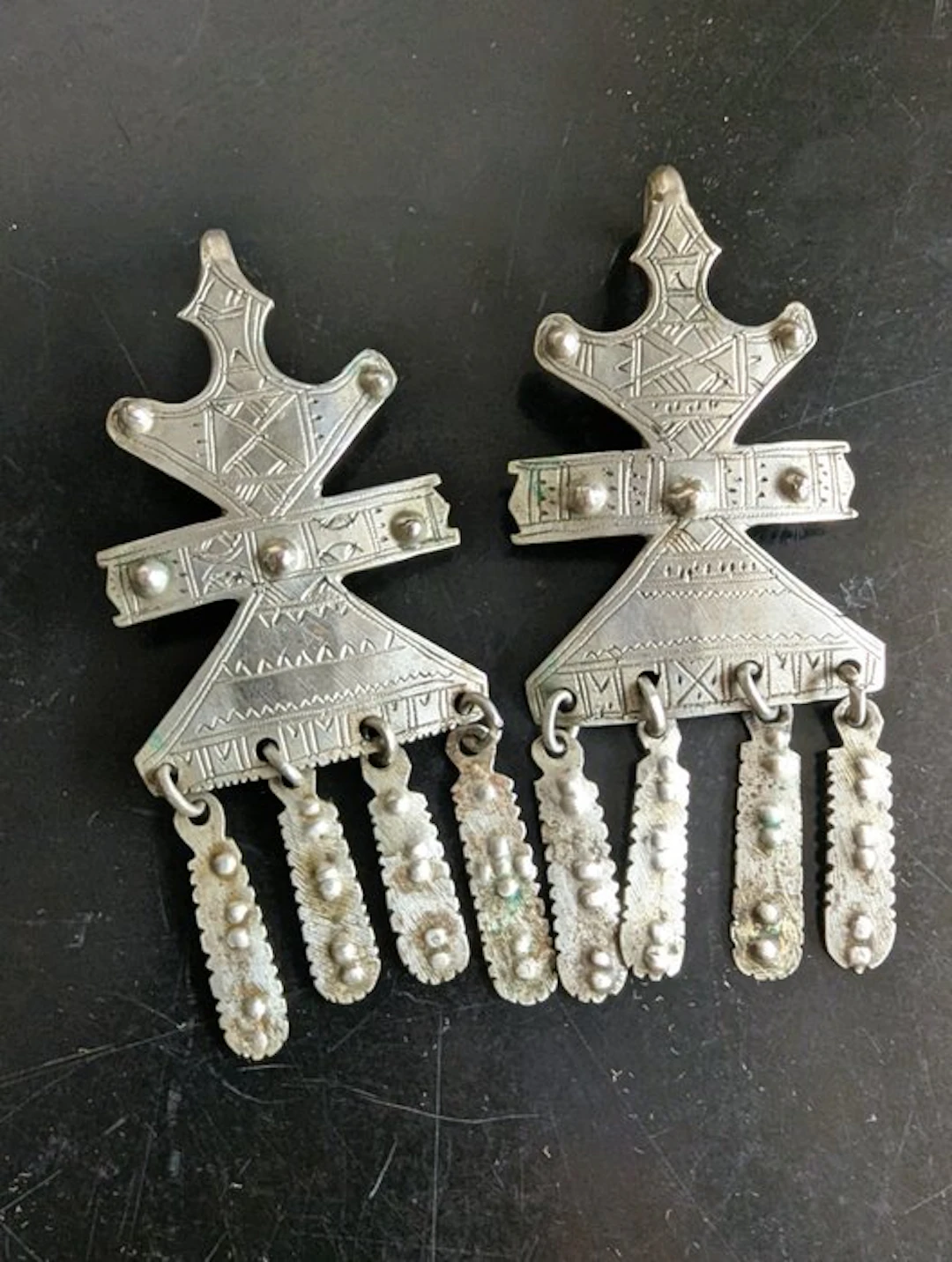 Silver - Earrings - Azawagh Tuareg, Niger