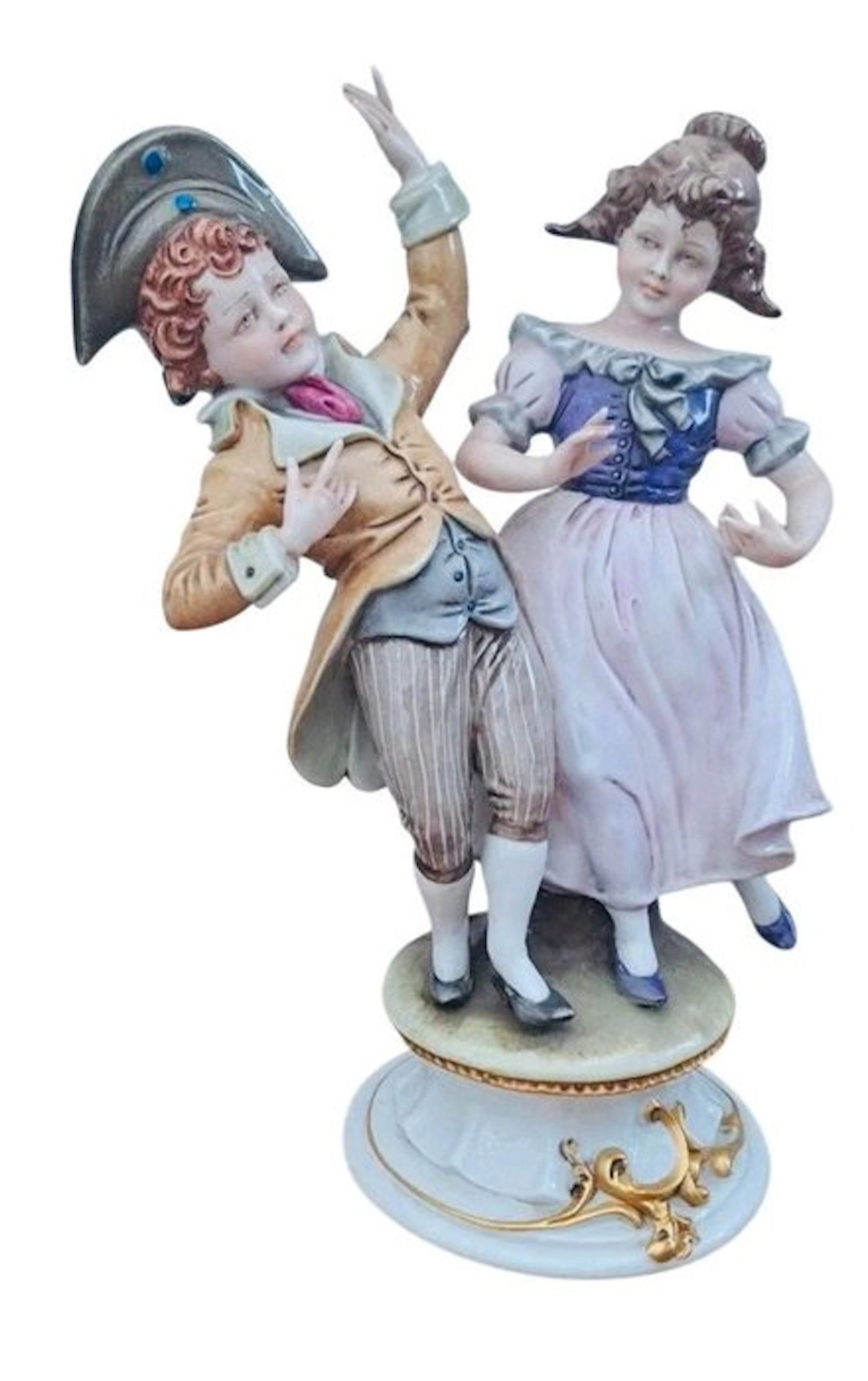 King's Porcellane, Capodimonte - Statue, danspaar - 24 cm - Porcelain