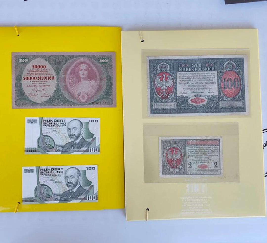 Austria, Poland. - 5 Banknotes (No reserve price)