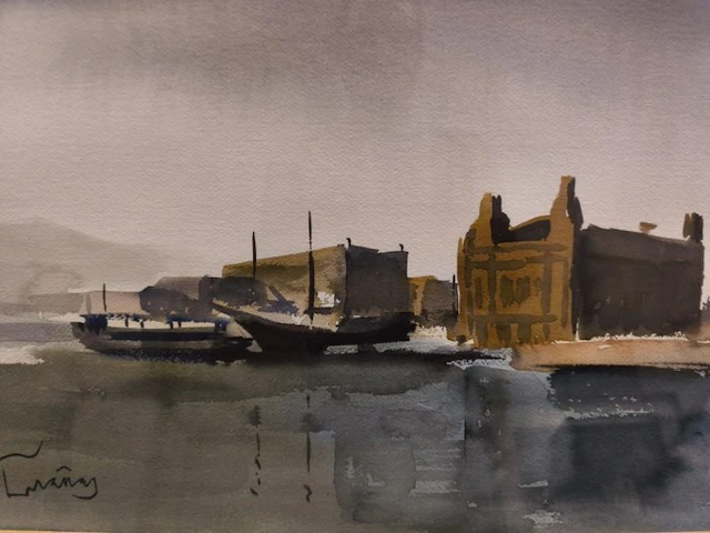 Josep Cruañas Fages (1942 - ???) - Puerto Impresionista