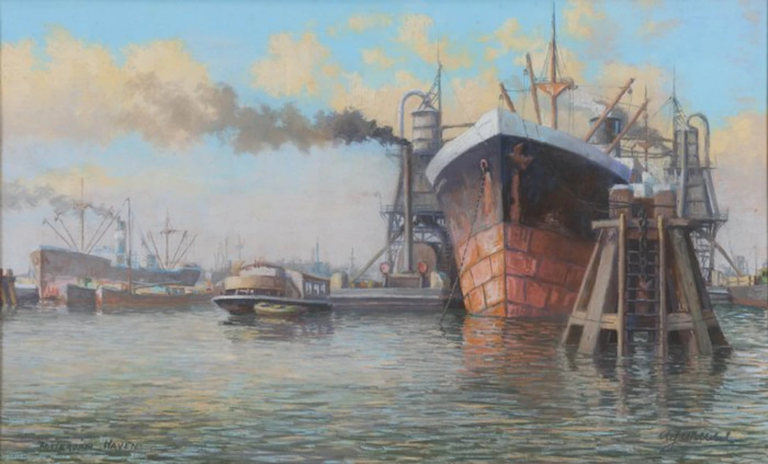 Jaap Lindeijer (1896-1976) - Rotterdam haven