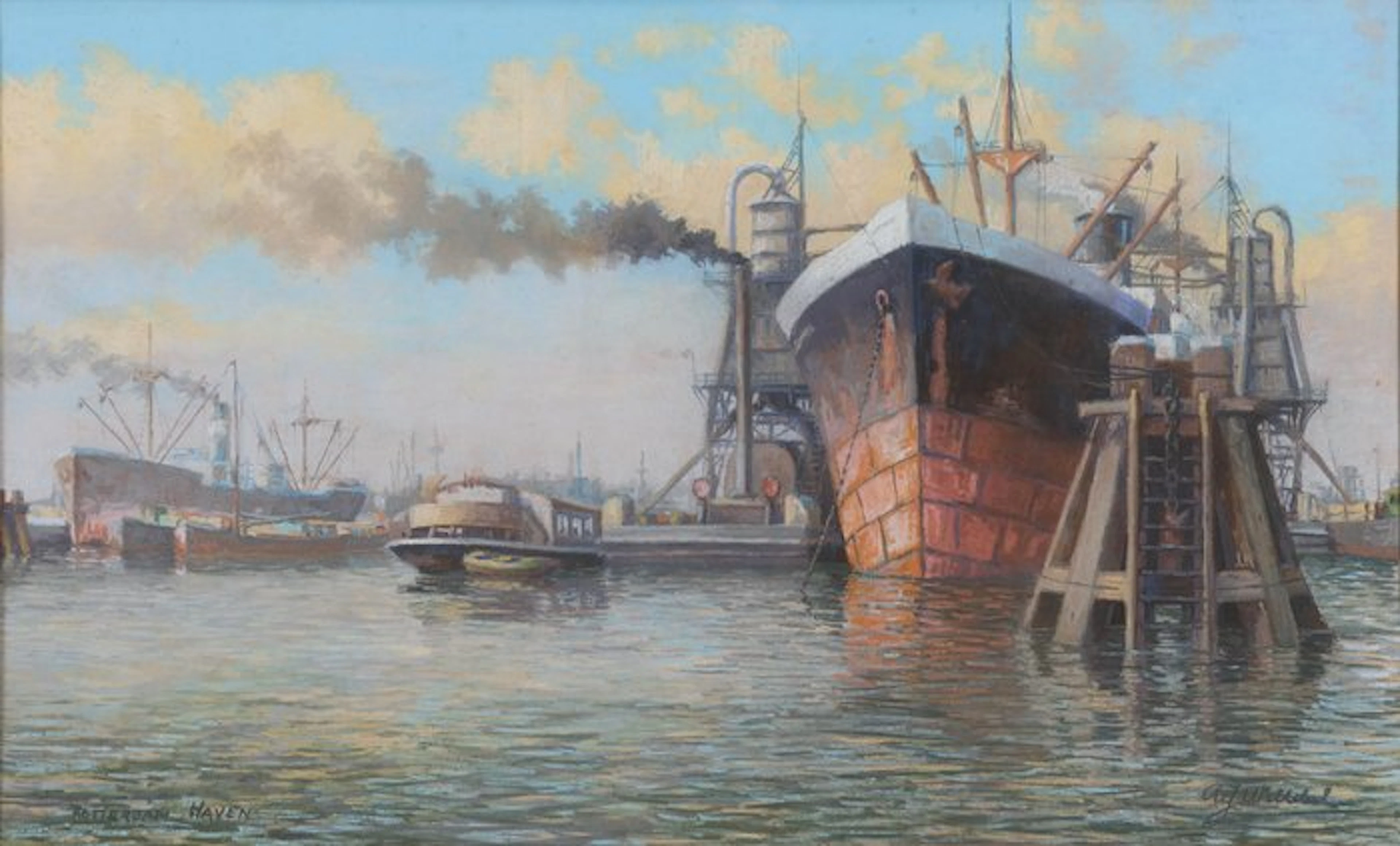 Jaap Lindeijer (1896-1976) - Rotterdam haven