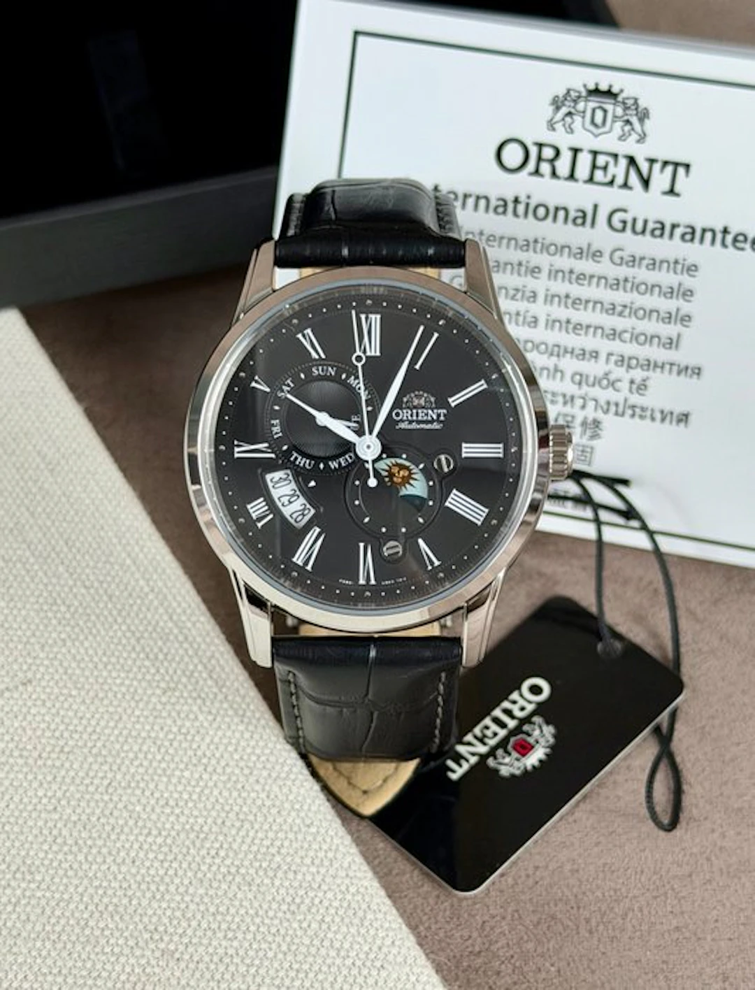 Orient - 'Sun & Moon' Day/date Automatic Black - RA-AK0010B - Men - 2020-2025