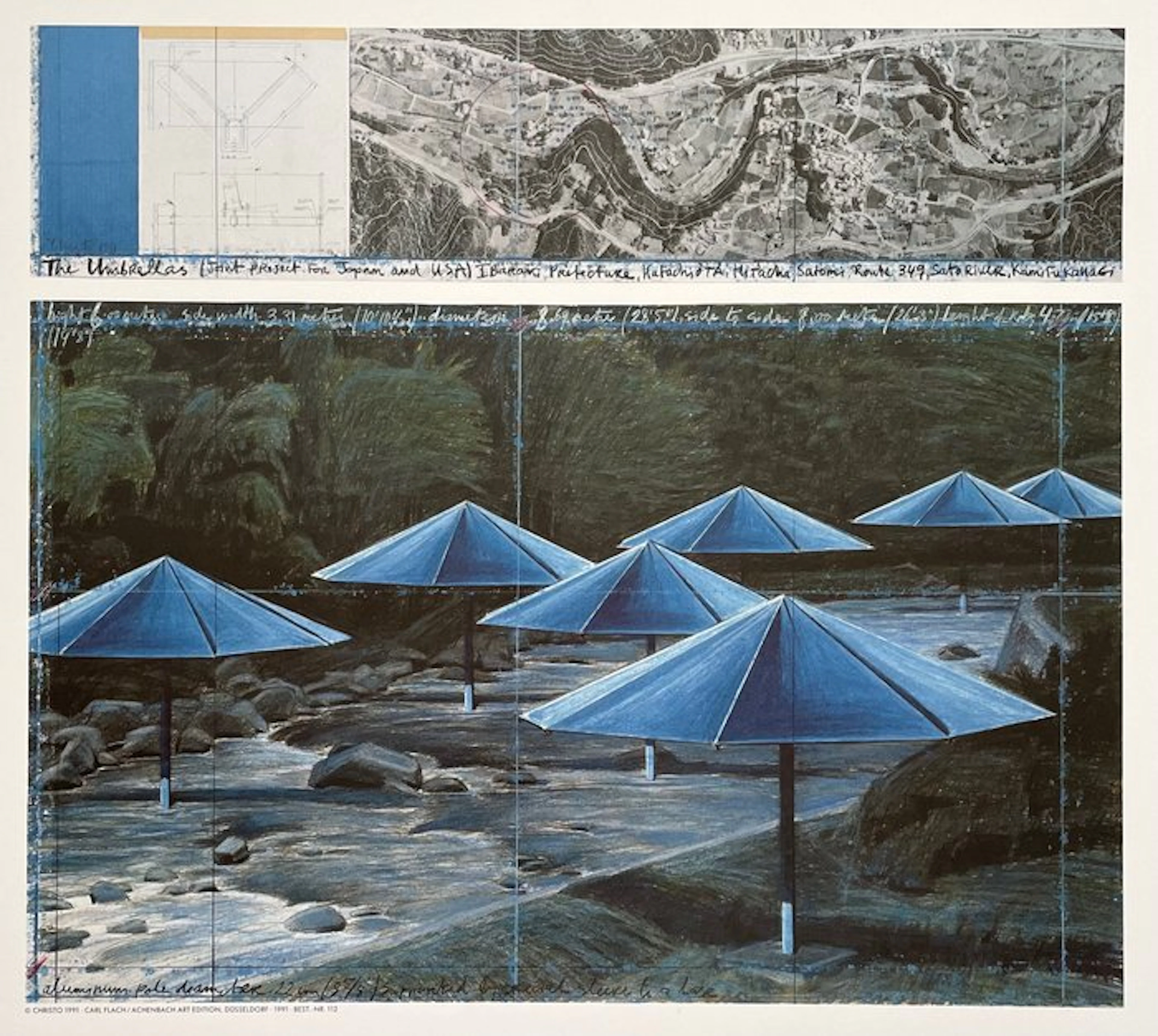 Christo (after) - The Umbrellas (Japan) - Offset...