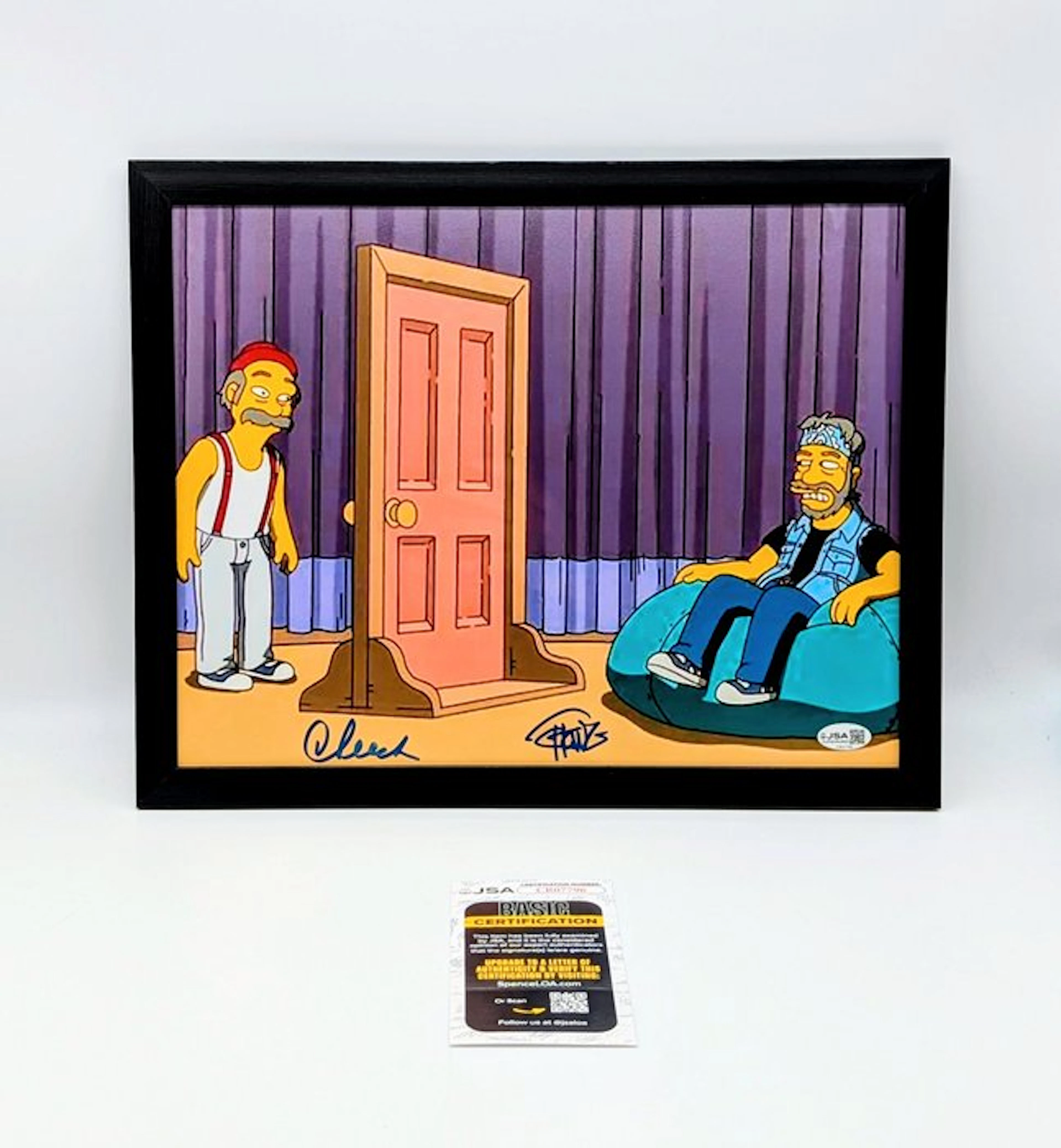 The Simpsons - Tommy Chong + Cheech Marin - JSA Verified...