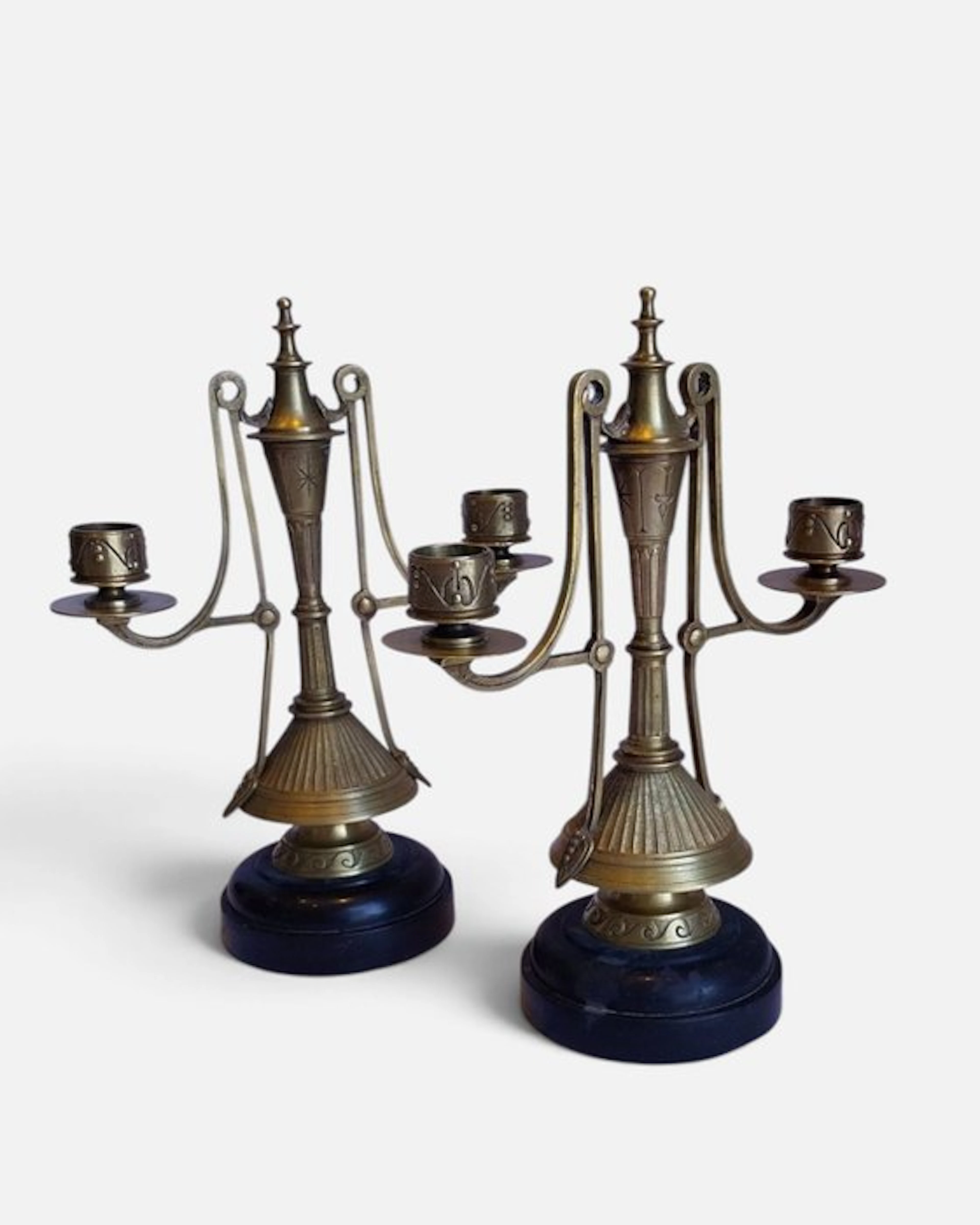 Candleholder (2) - Brass - Chandeliers
