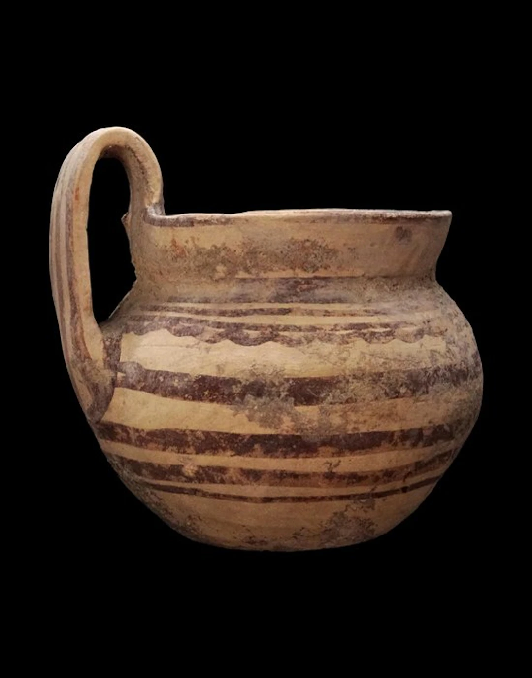 Ancient Greek - Large vase decorated with circular bands...