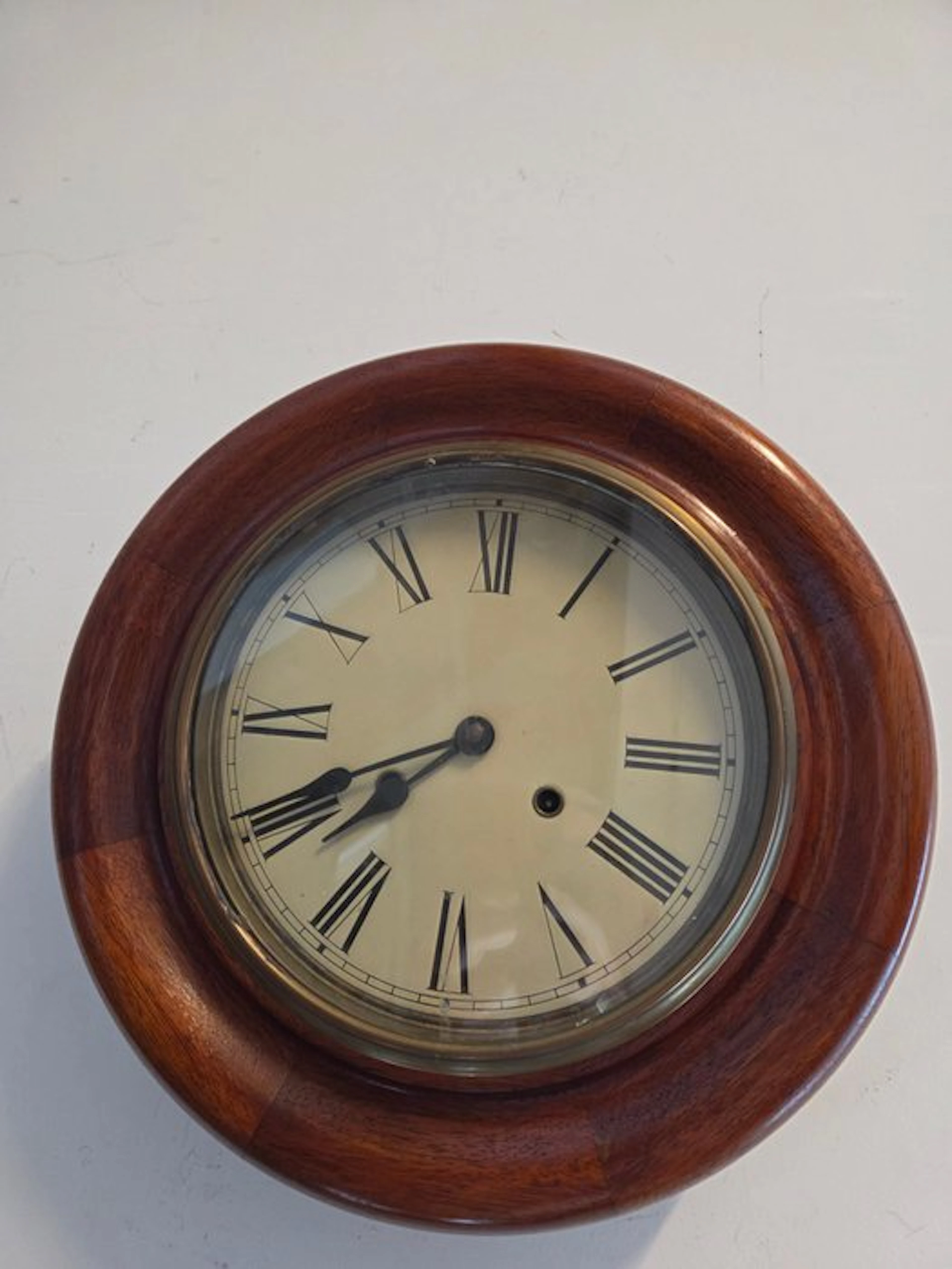 Wall clock - Wood - 1970-1980 - Beautiful school clock