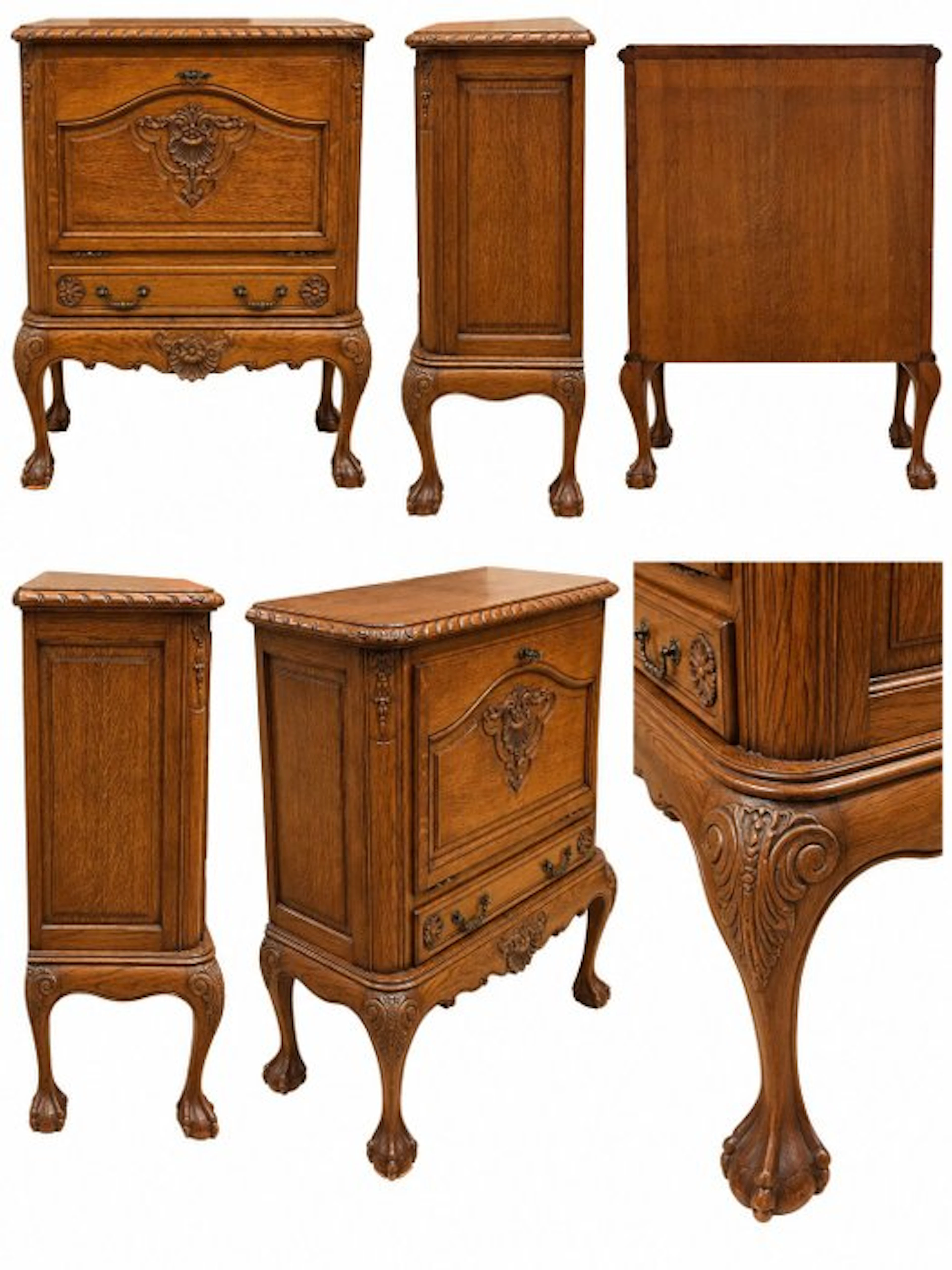 Louis XV - Cabinet on stand - Oak