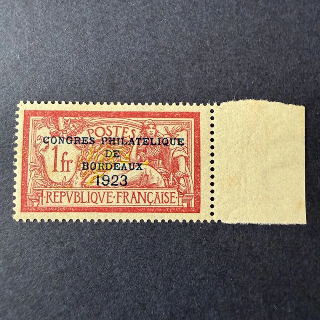 France - Yvert 182 "Exposition de Bordeaux" centered very...