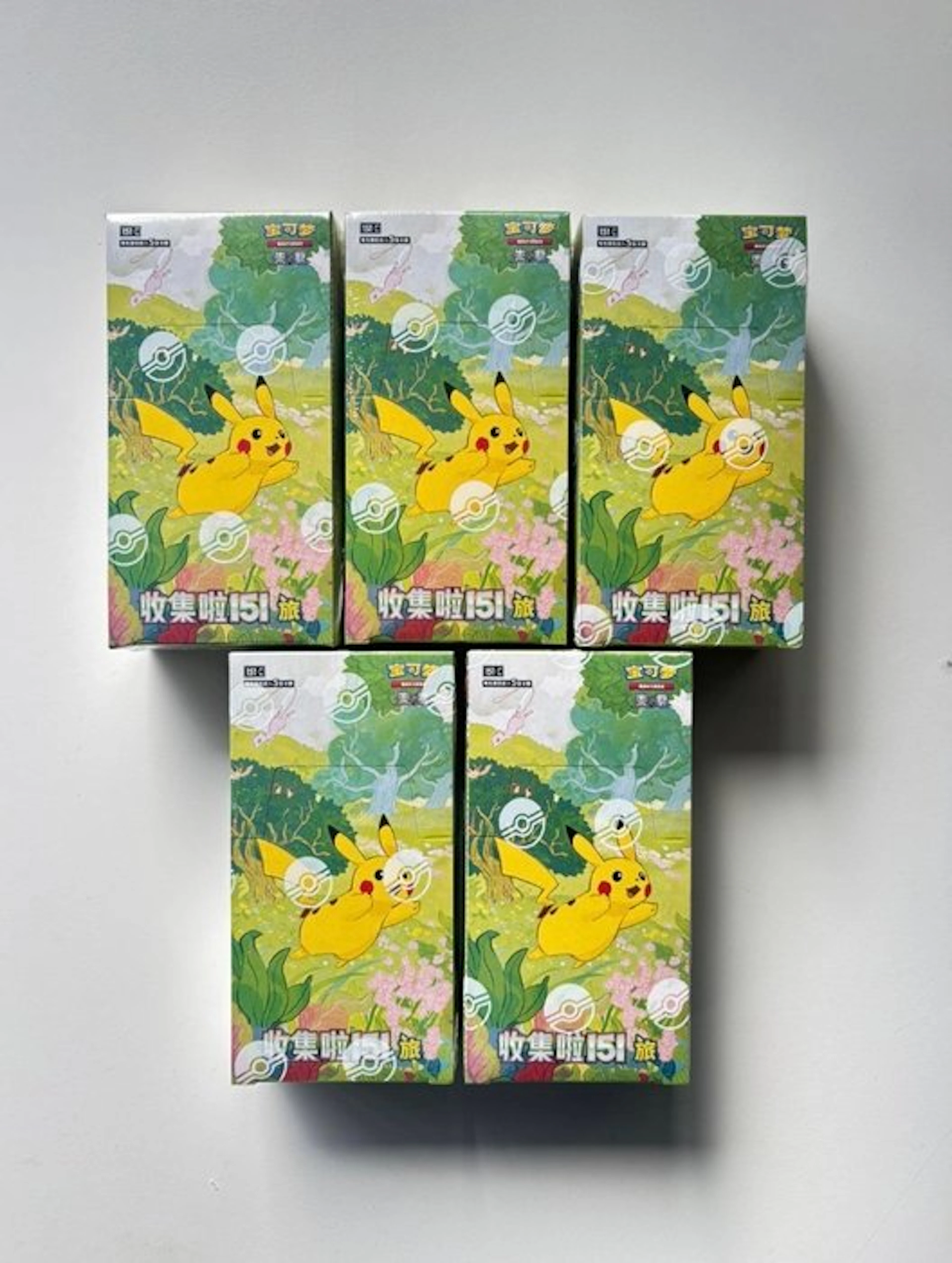 Pokémon - 5 Box - Pokemon Collect 151 Vol.1 Journey Slim...