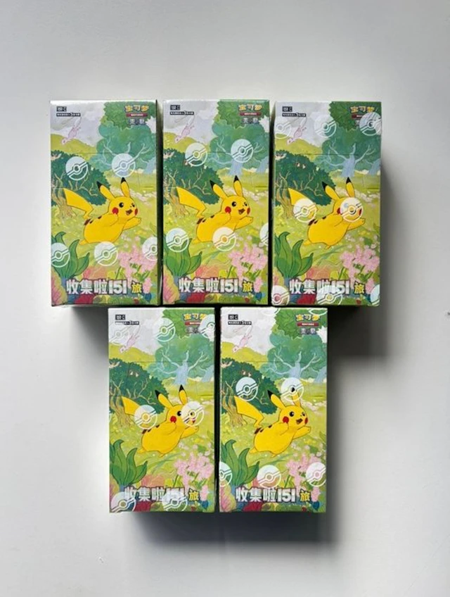 Pokémon - 5 Box - Pokemon Collect 151 Vol.1 Journey Slim...