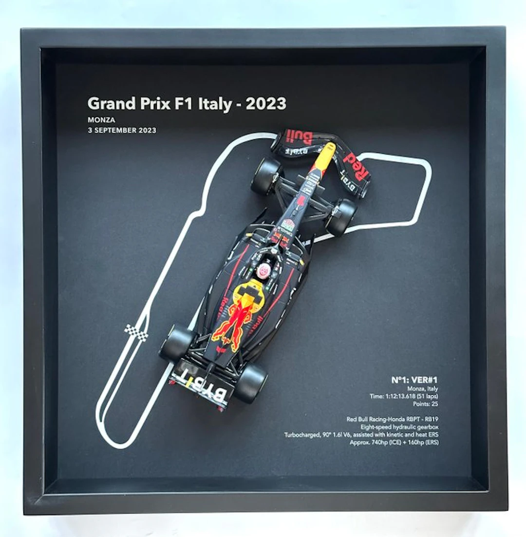 Artwork - Aston Martin - Max Verstappen - F1 GP Italy 2023 - XL FRAME