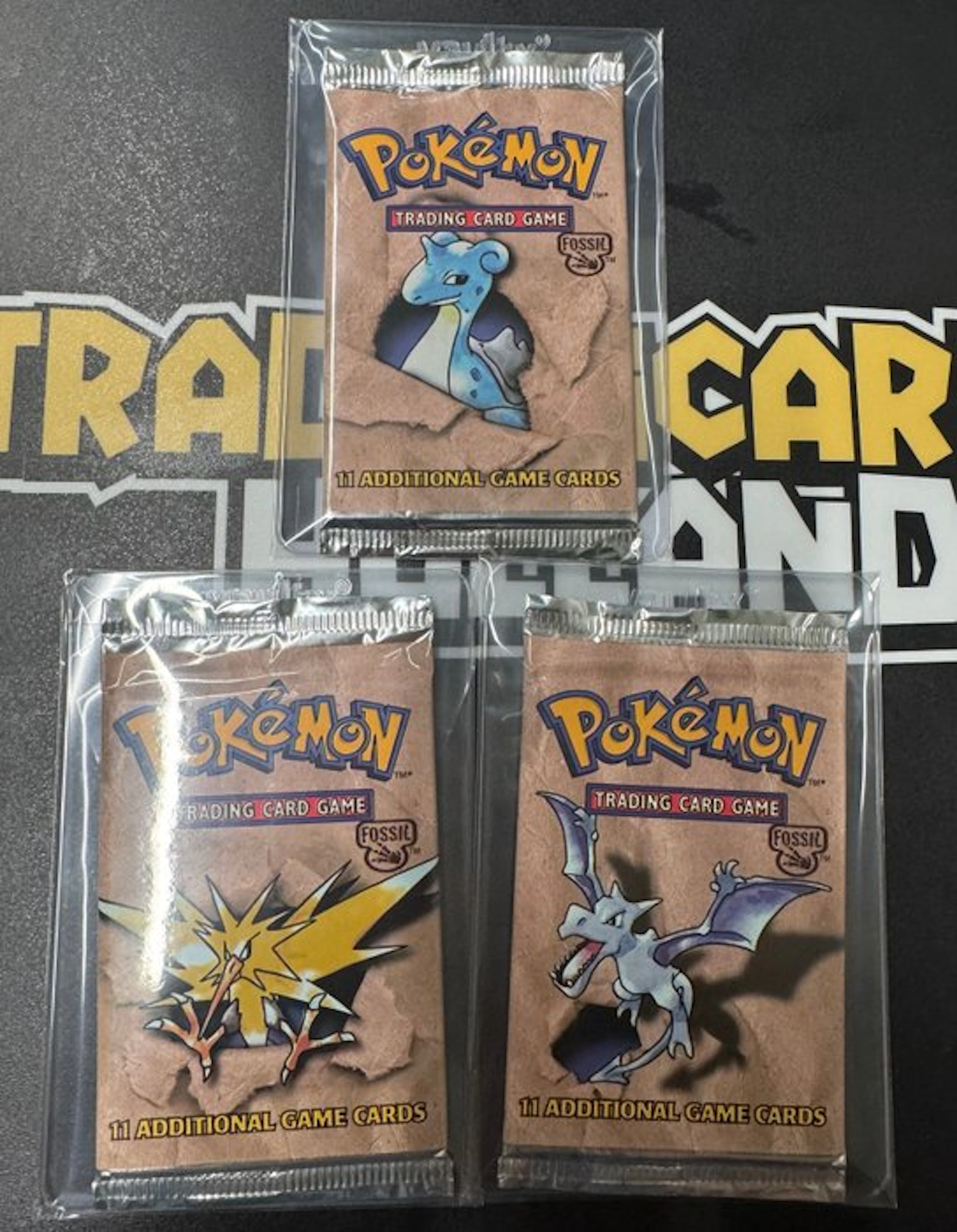 Pokémon - 3 Booster pack - 3 Pokemon Fossil Unlimited...