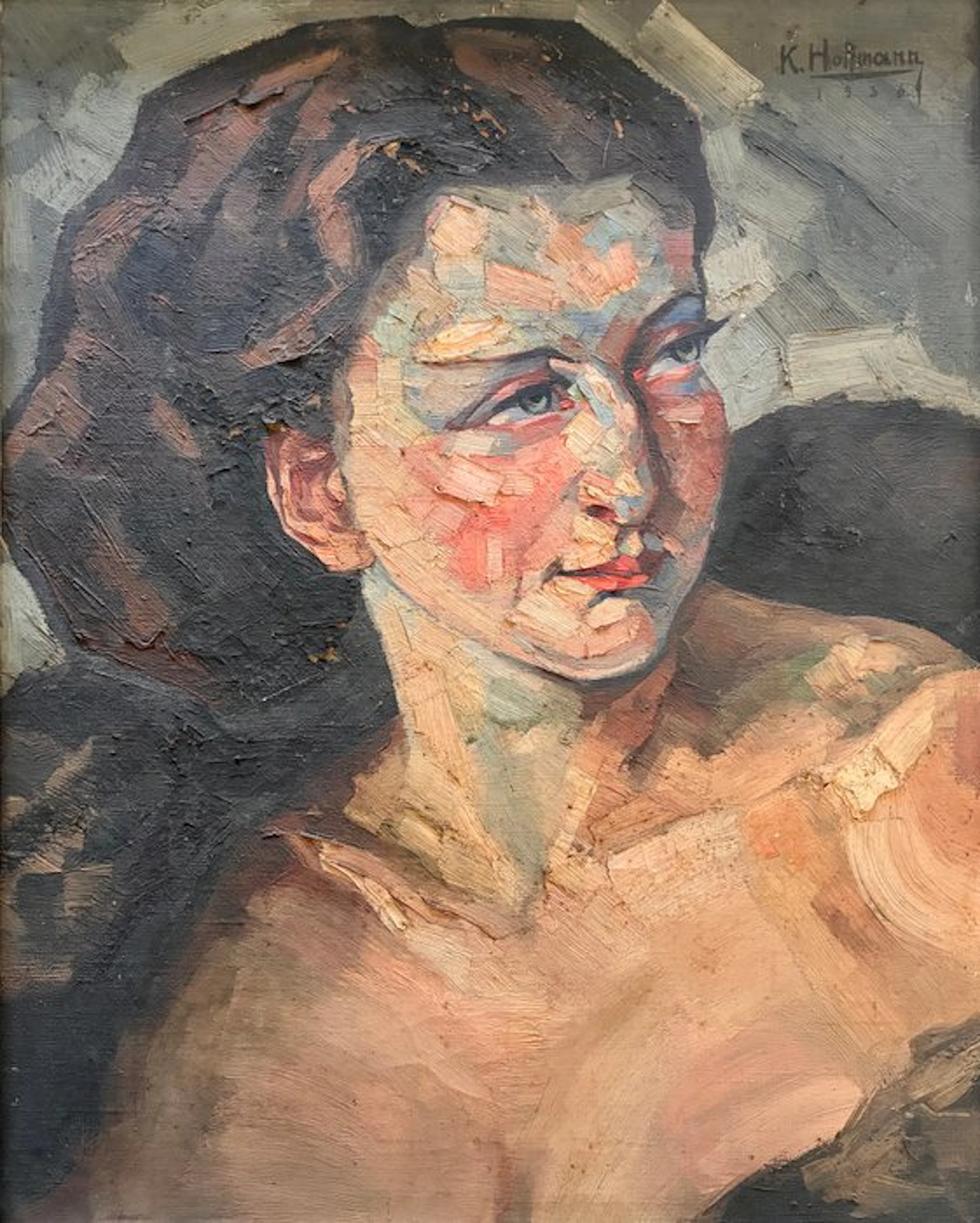 Karl Hoffmann (1893–1972) — attribué à - Portrait de jeune femme