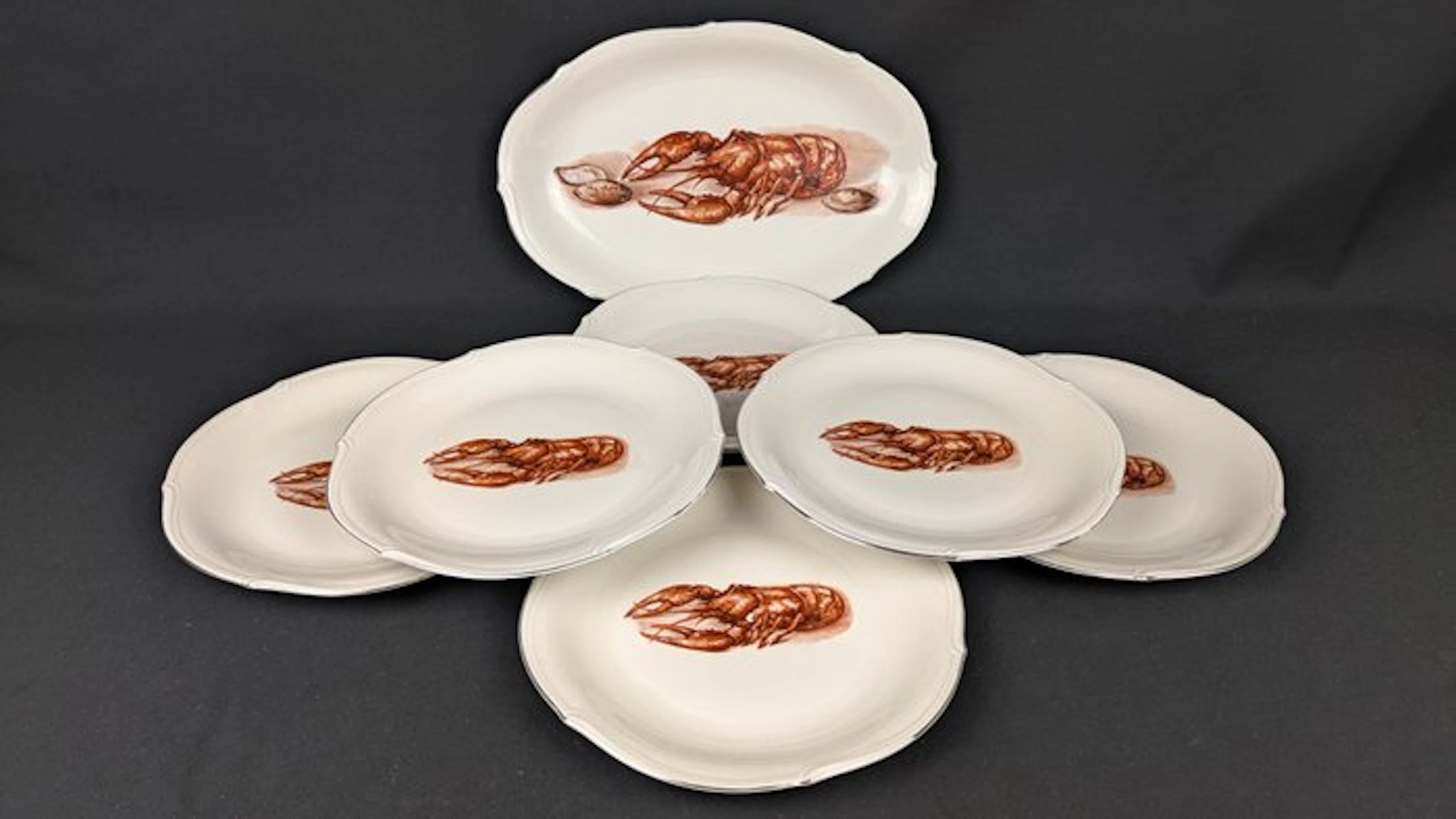 Winterling Bavaria - Fish serving set (7) - Porcelain - Lobster set