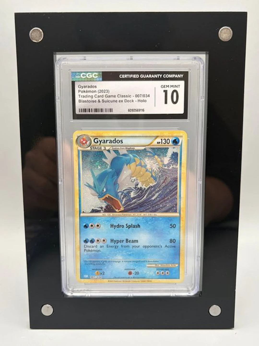 Pokémon Graded card - Gyarados, Blastoise & Suicune ex Deck - CGC 10