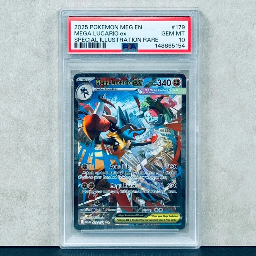 Pokémon Graded card - Mega Lucario ex #179 2025 POKEMON...