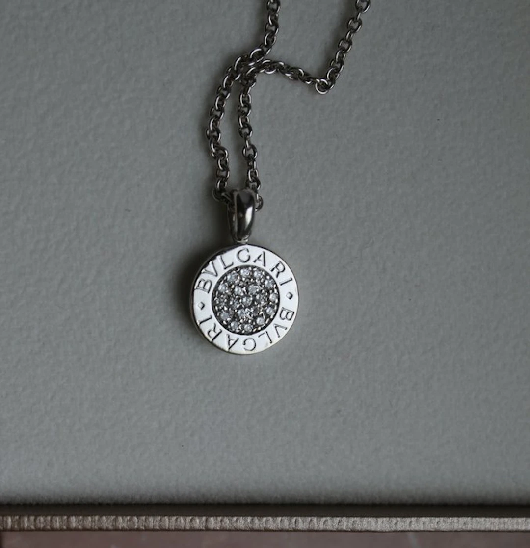 Bvlgari - Necklace - 18 kt. White gold - 0.25ct. tw.