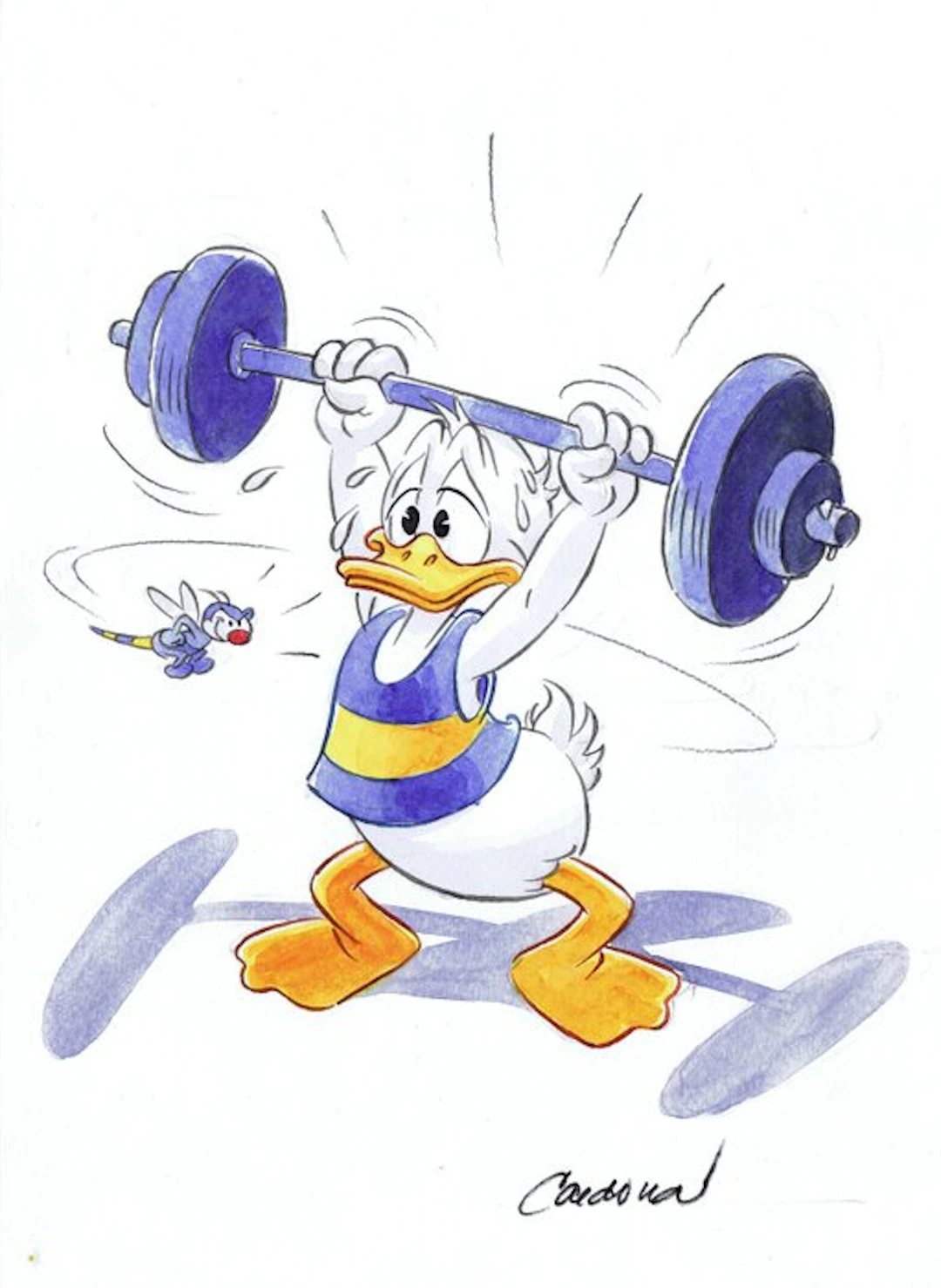 Cardona - 1 Watercolour - Donald Duck