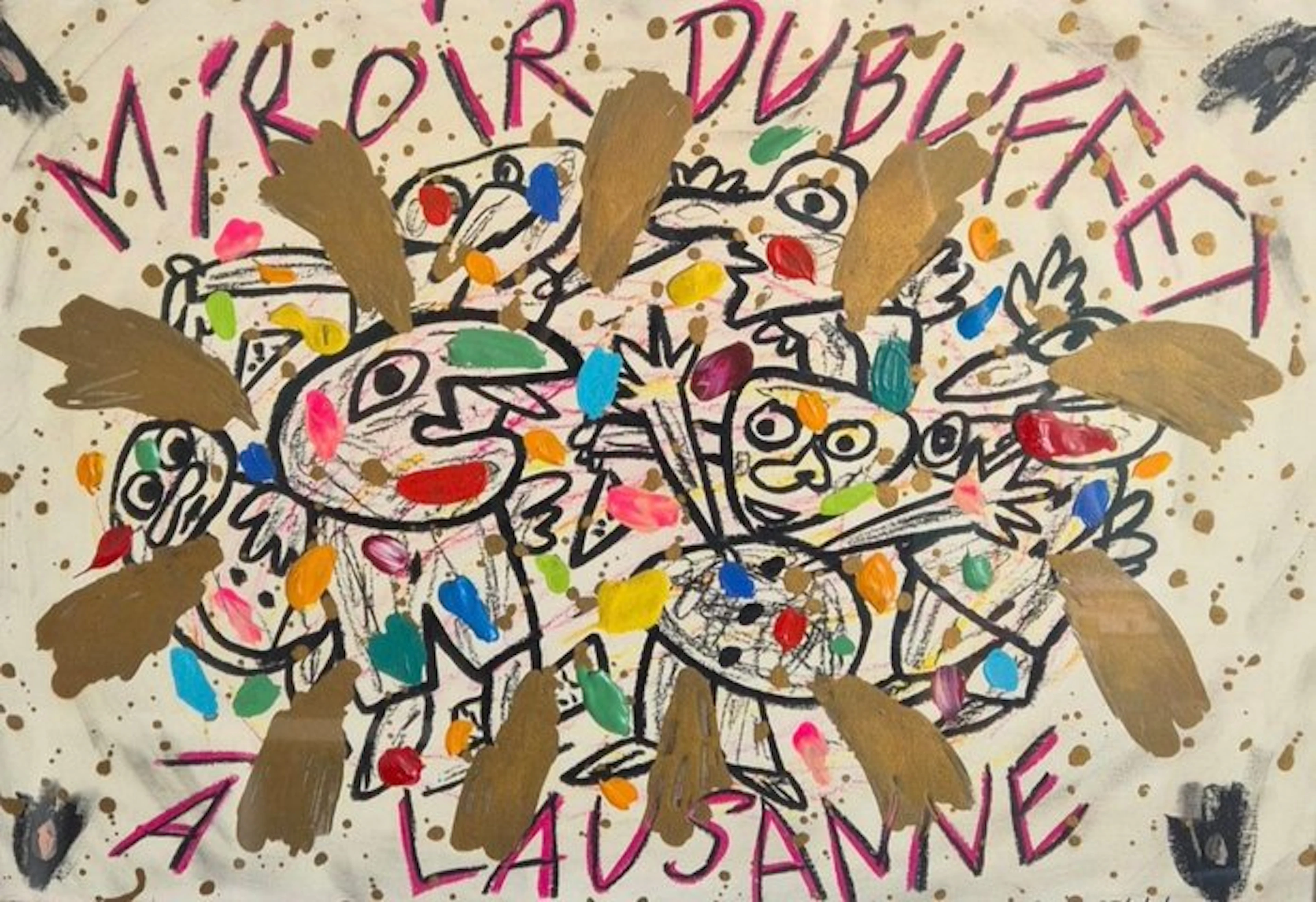 Bruno Donzelli (1941) - Miroir Dubuffet à Lausanne