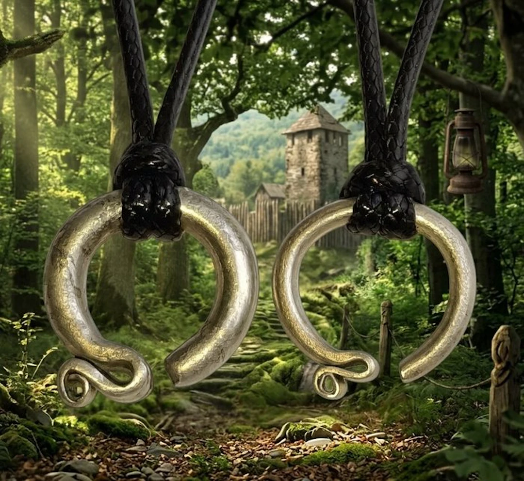 Medieval Silver Suspension rings. In excellent condition. (No reserve price)