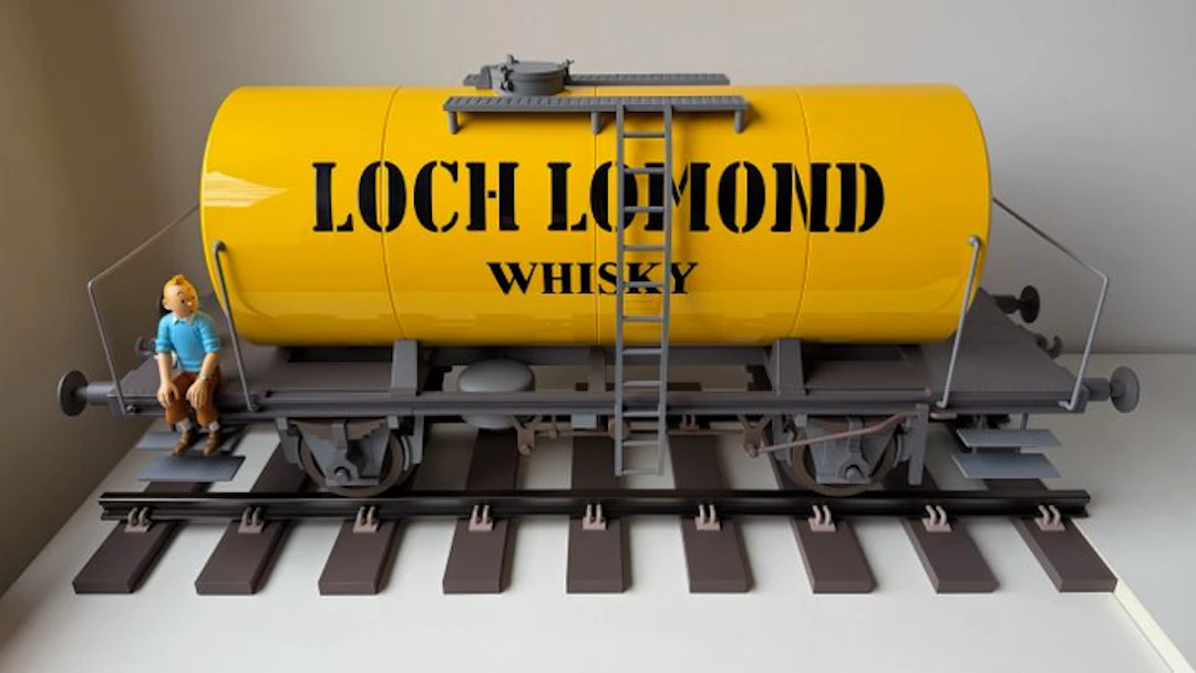 Tintin - Moulinsart statuette - The Loch Lomond wagon