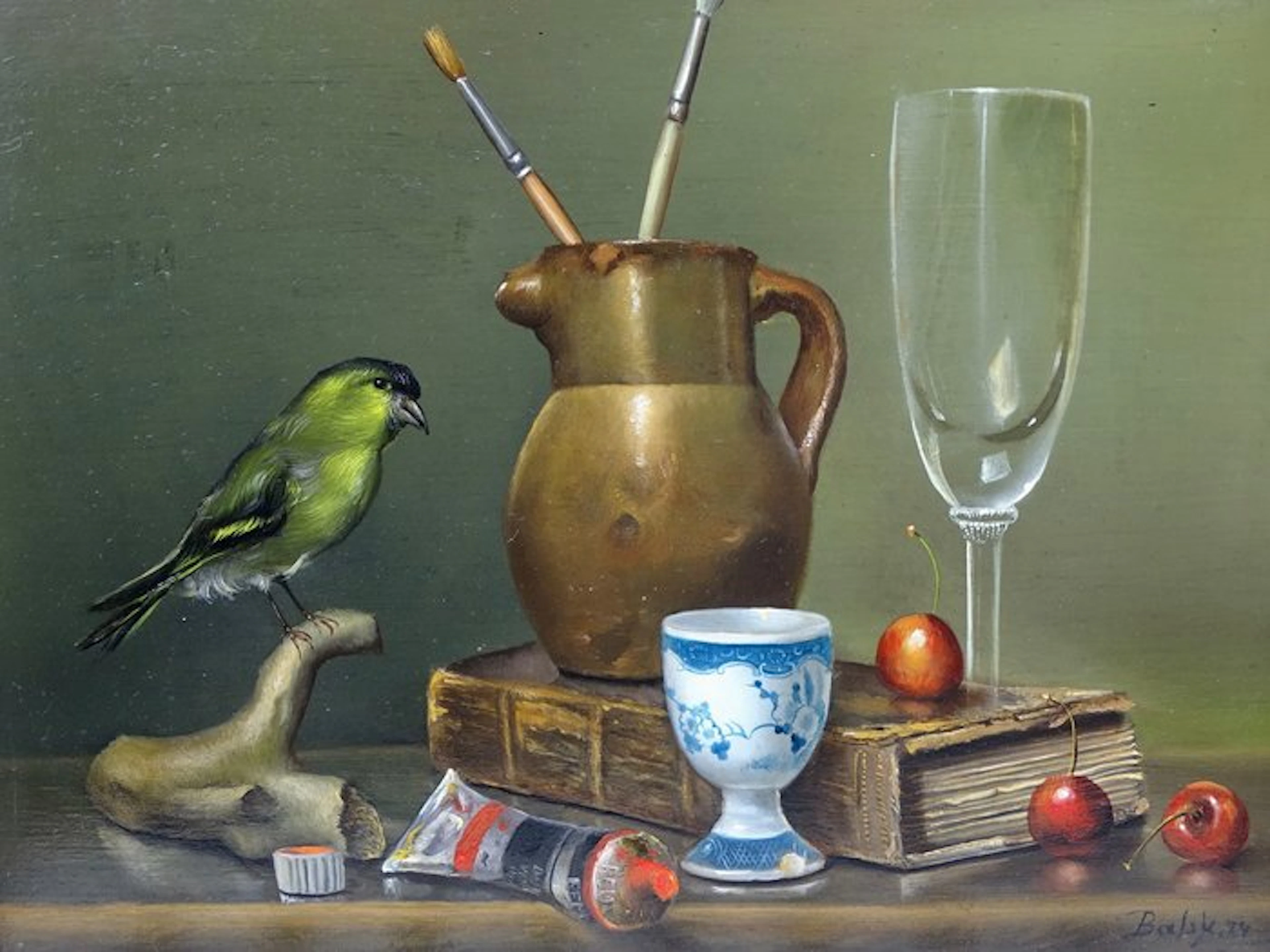 Bals Hilaire (1940) - Stilleven met sijsje