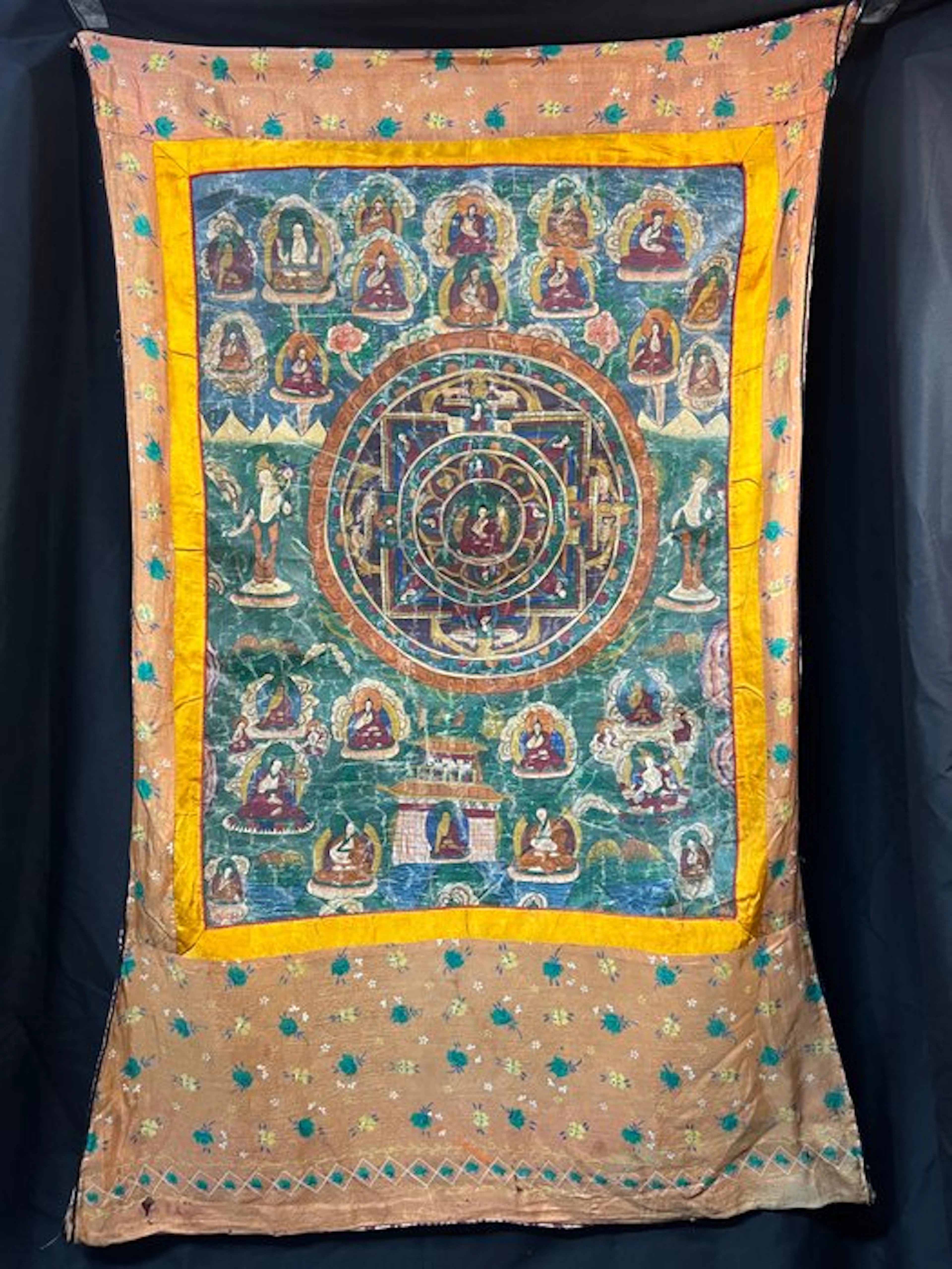 Tibetan thangka - Linen, Leather - Tibet - 20th century